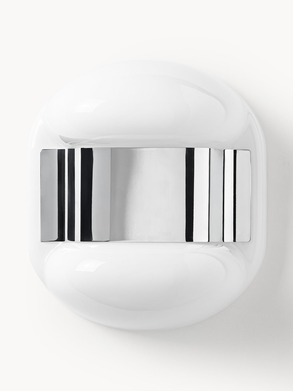 Applique murale LED Amir - Blanc, argenté haute brillance