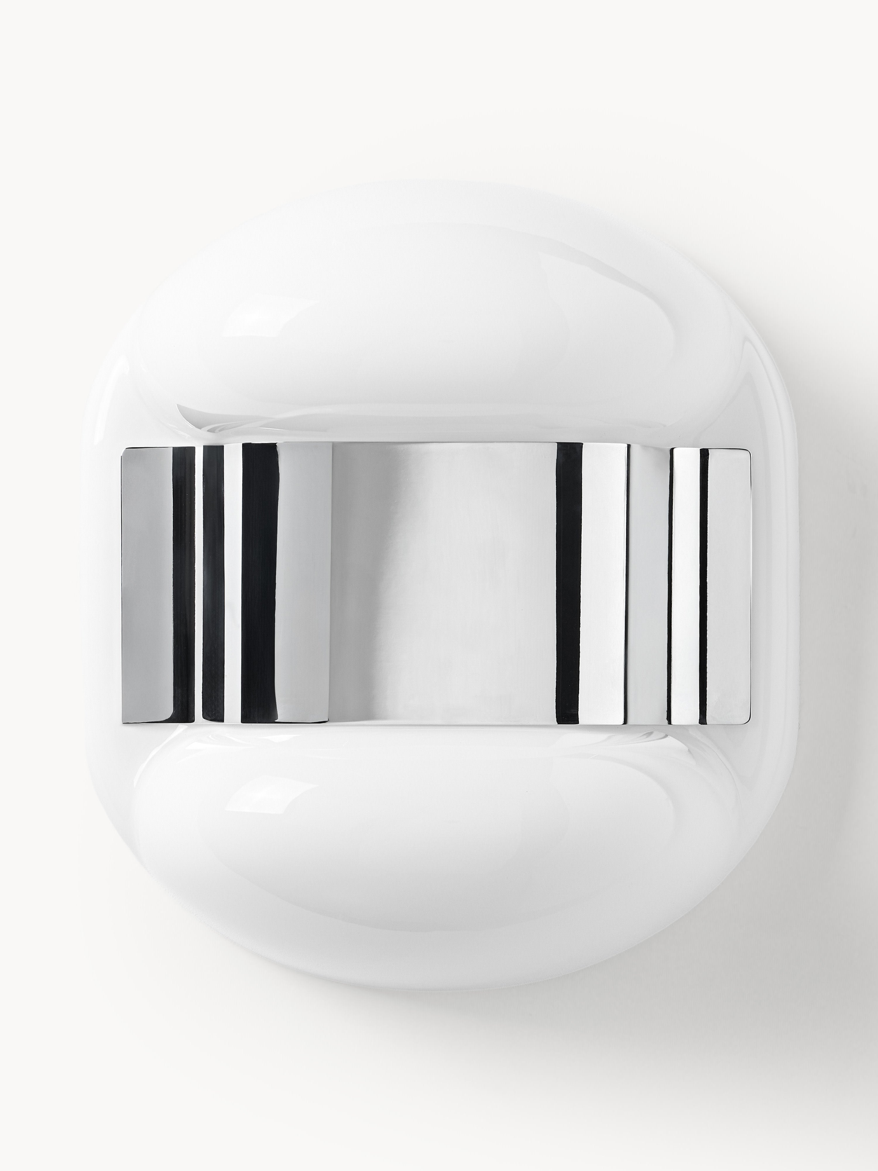 Applique murale LED Amir - Blanc, argenté haute brillance
