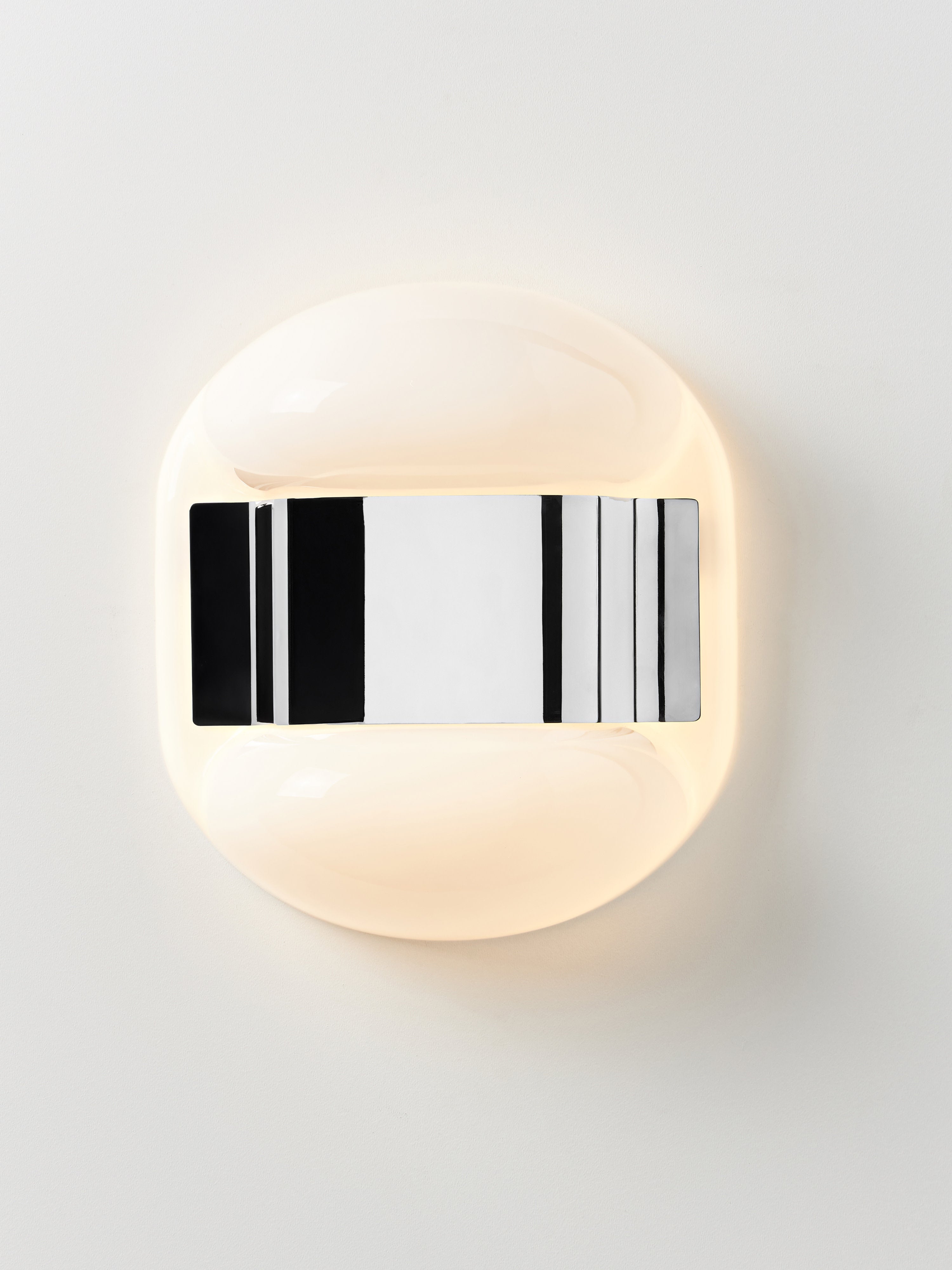 Applique murale LED Amir - Blanc, argenté haute brillance