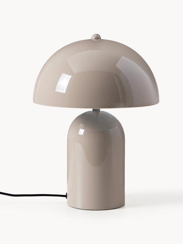 Petite lampe à poser rétro Elmo - Taupe, haute brillance
