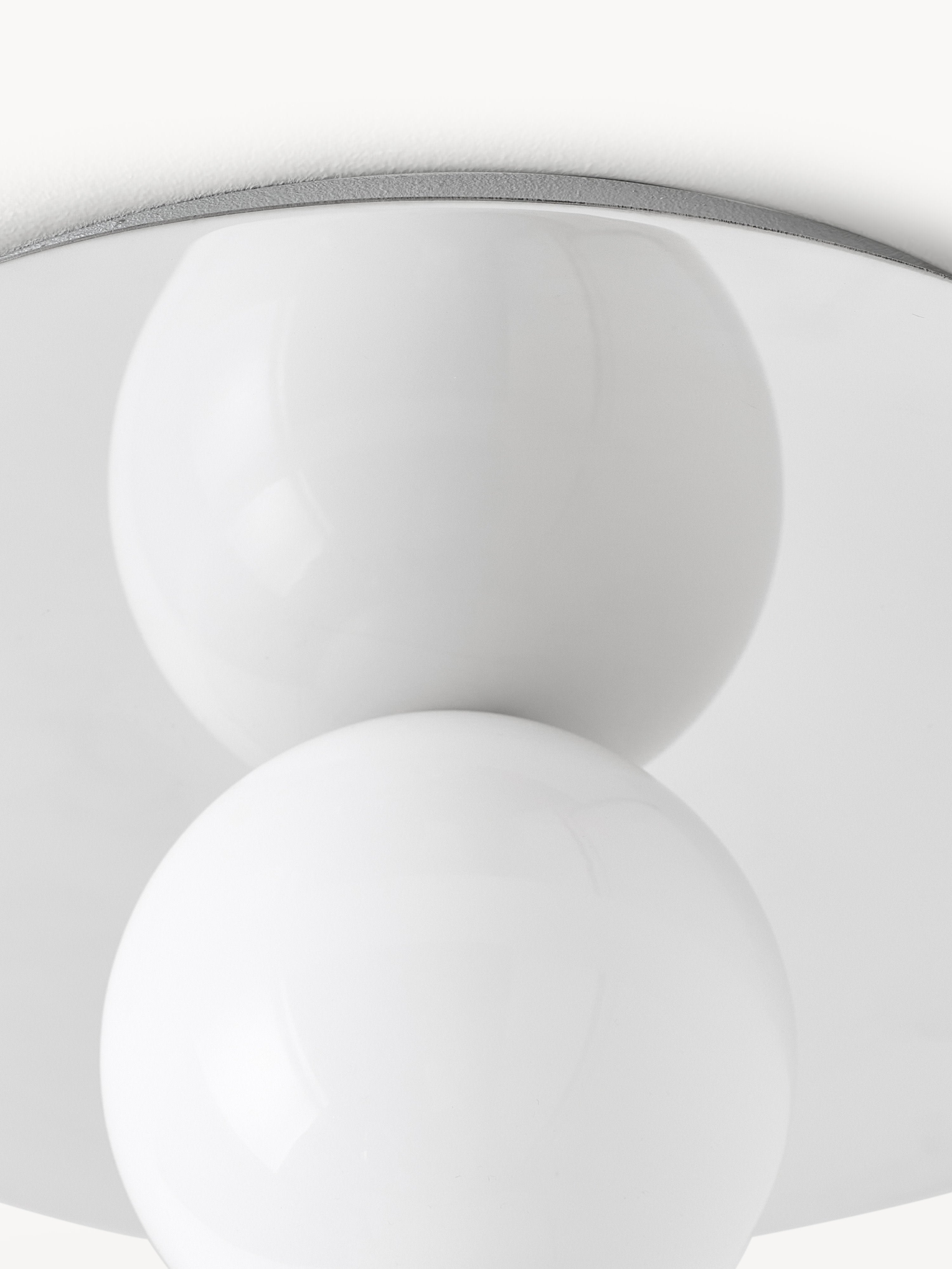 Spot encastré mur et plafond Daven - Chrome, blanc