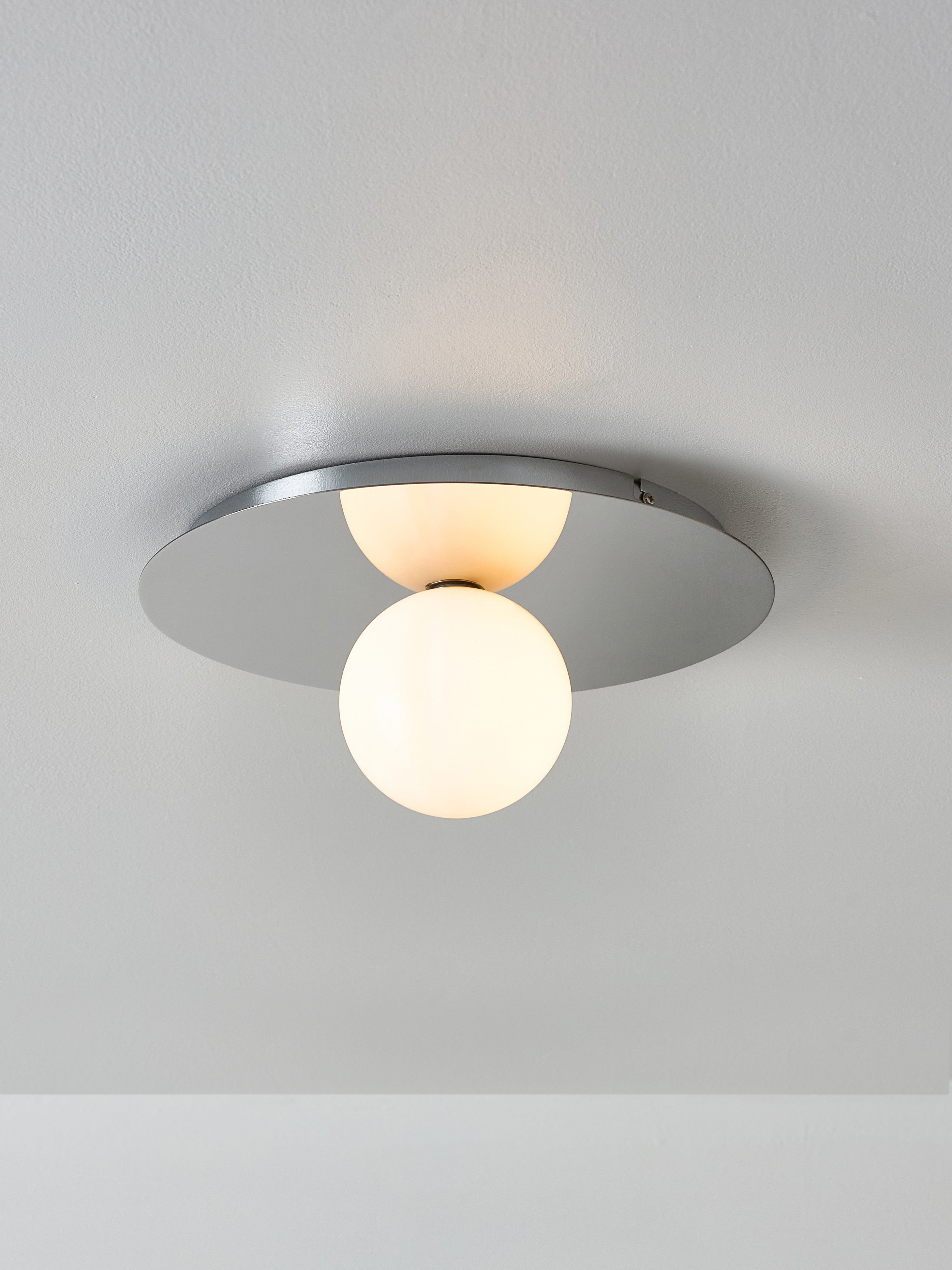 Spot encastré mur et plafond Daven - Chrome, blanc