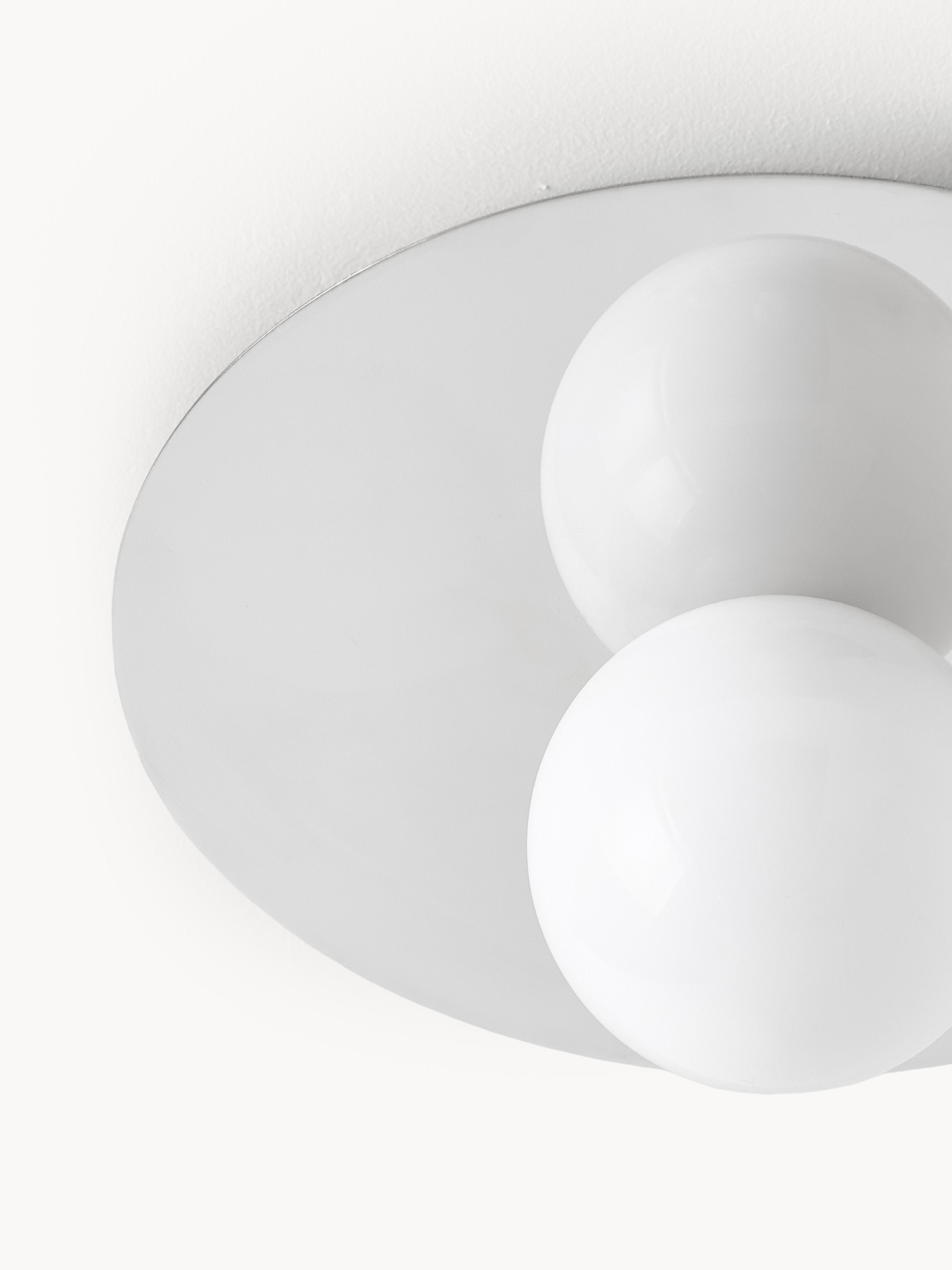 Spot encastré mur et plafond Daven - Chrome, blanc