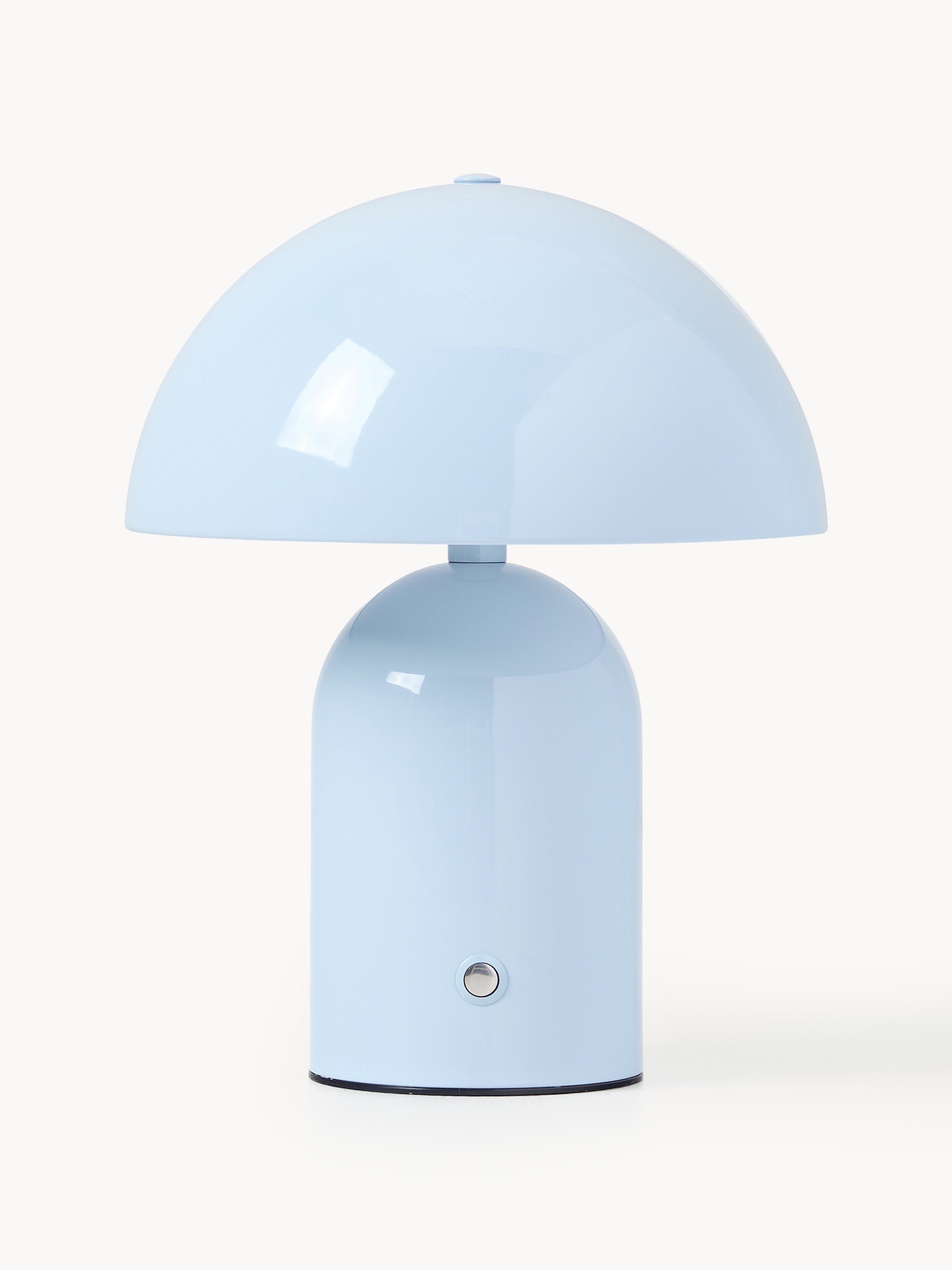 Petite lampe à poser LED Elmo, intensité ajustable - Bleu ciel, haute brillance