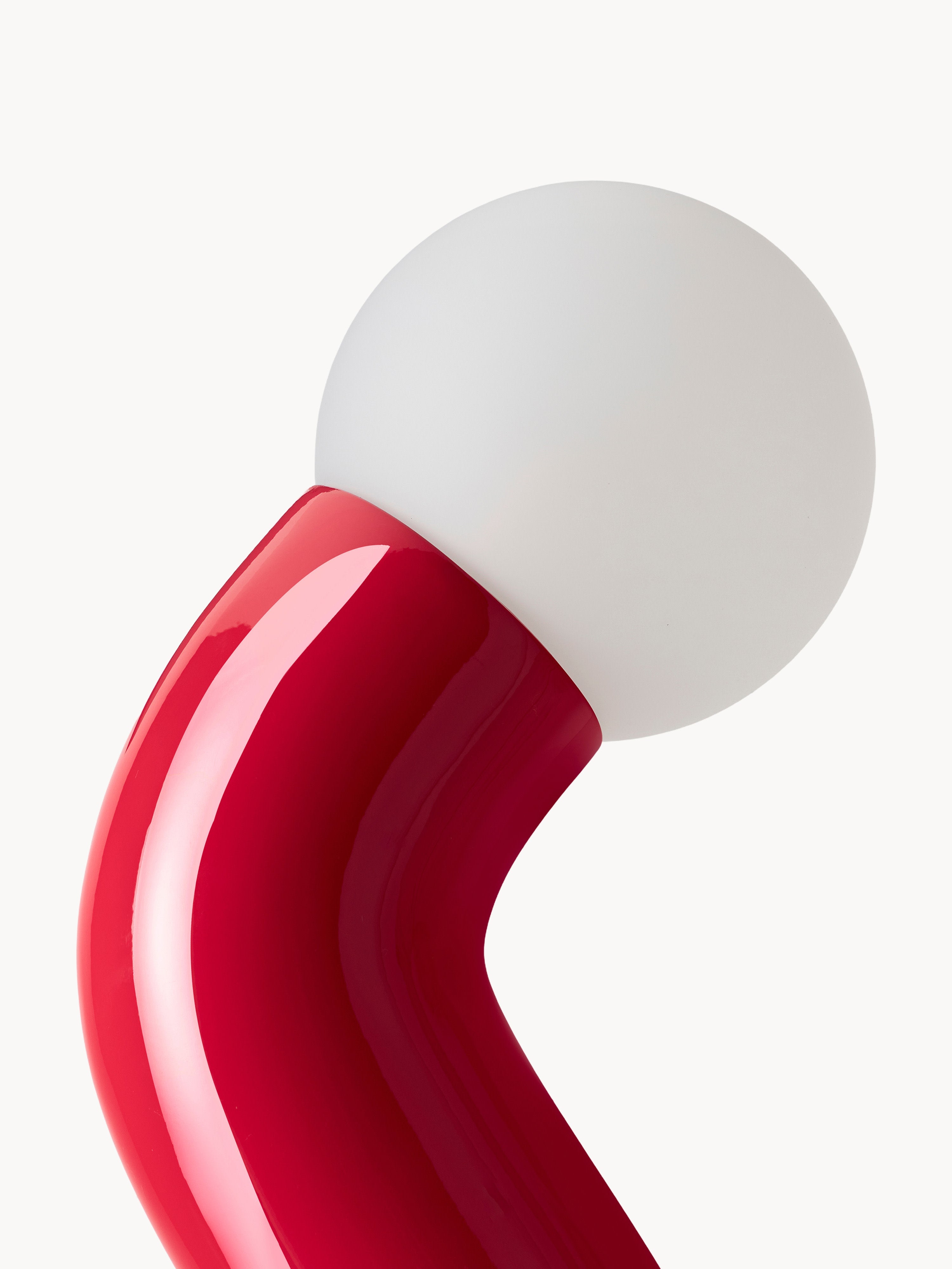 Grand lampadaire Moor - Rouge