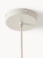 Grande suspension en lin Matias - Blanc crème