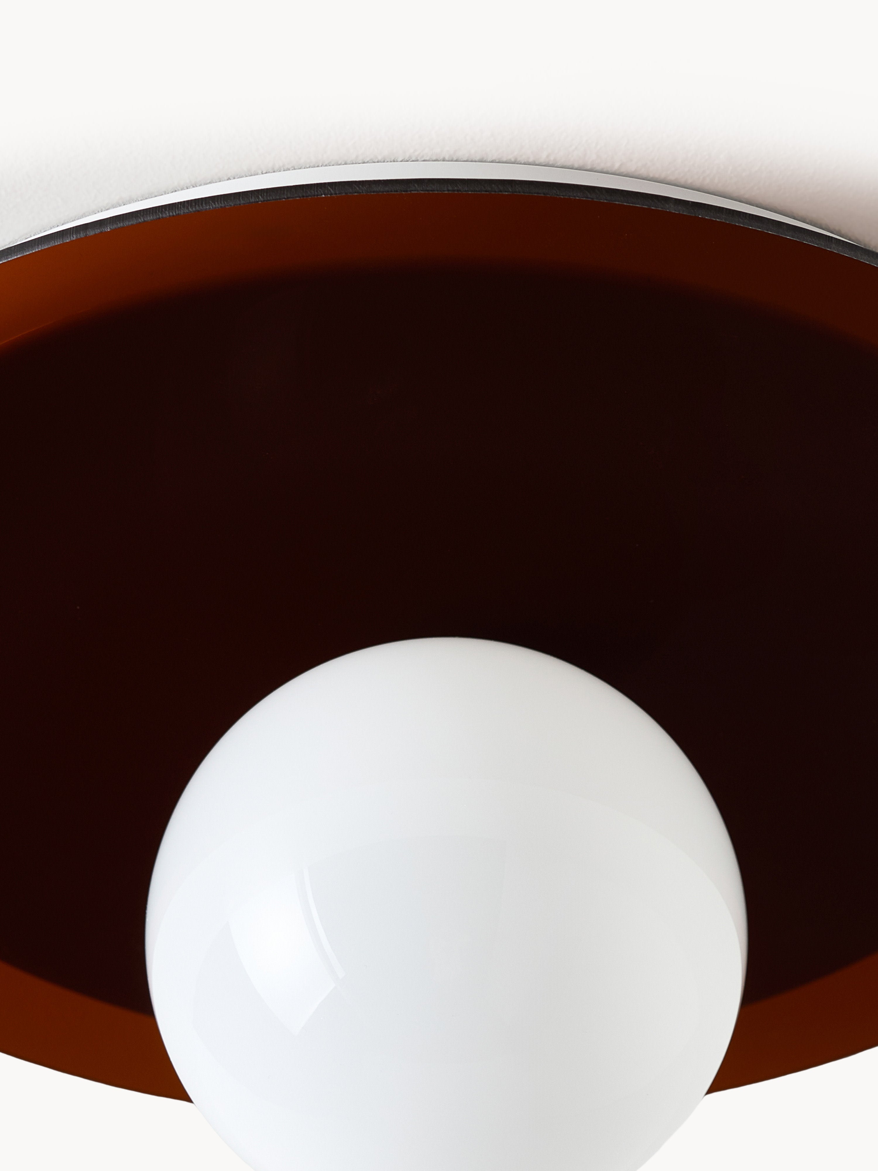 Spot encastré mur et plafond Daven - Brun foncé, blanc