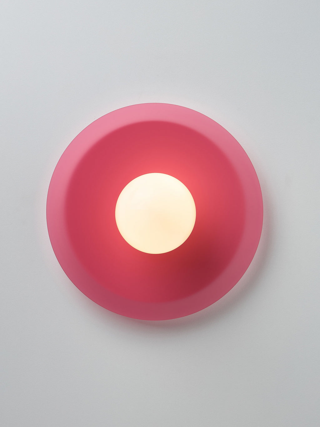 Spot encastré mur et plafond Daven - Rose, blanc