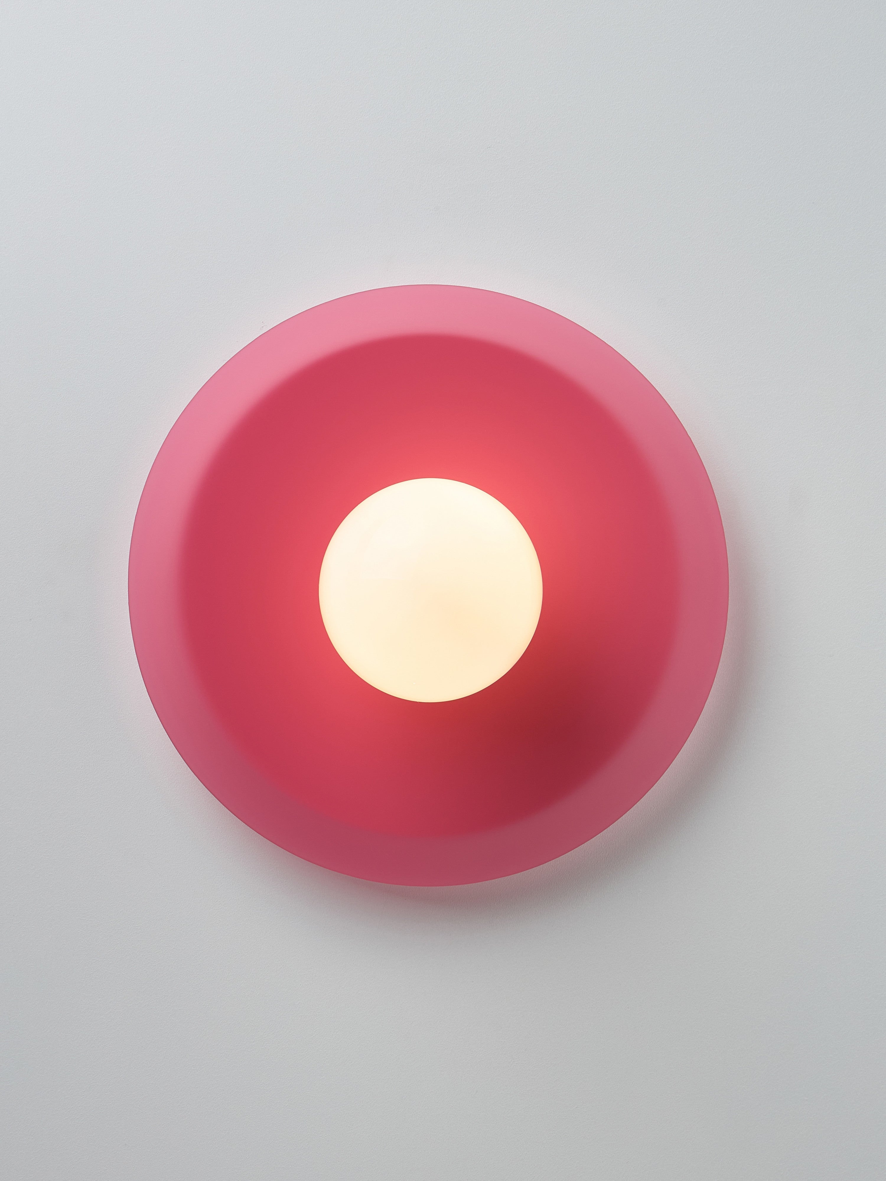 Spot encastré mur et plafond Daven - Rose, blanc