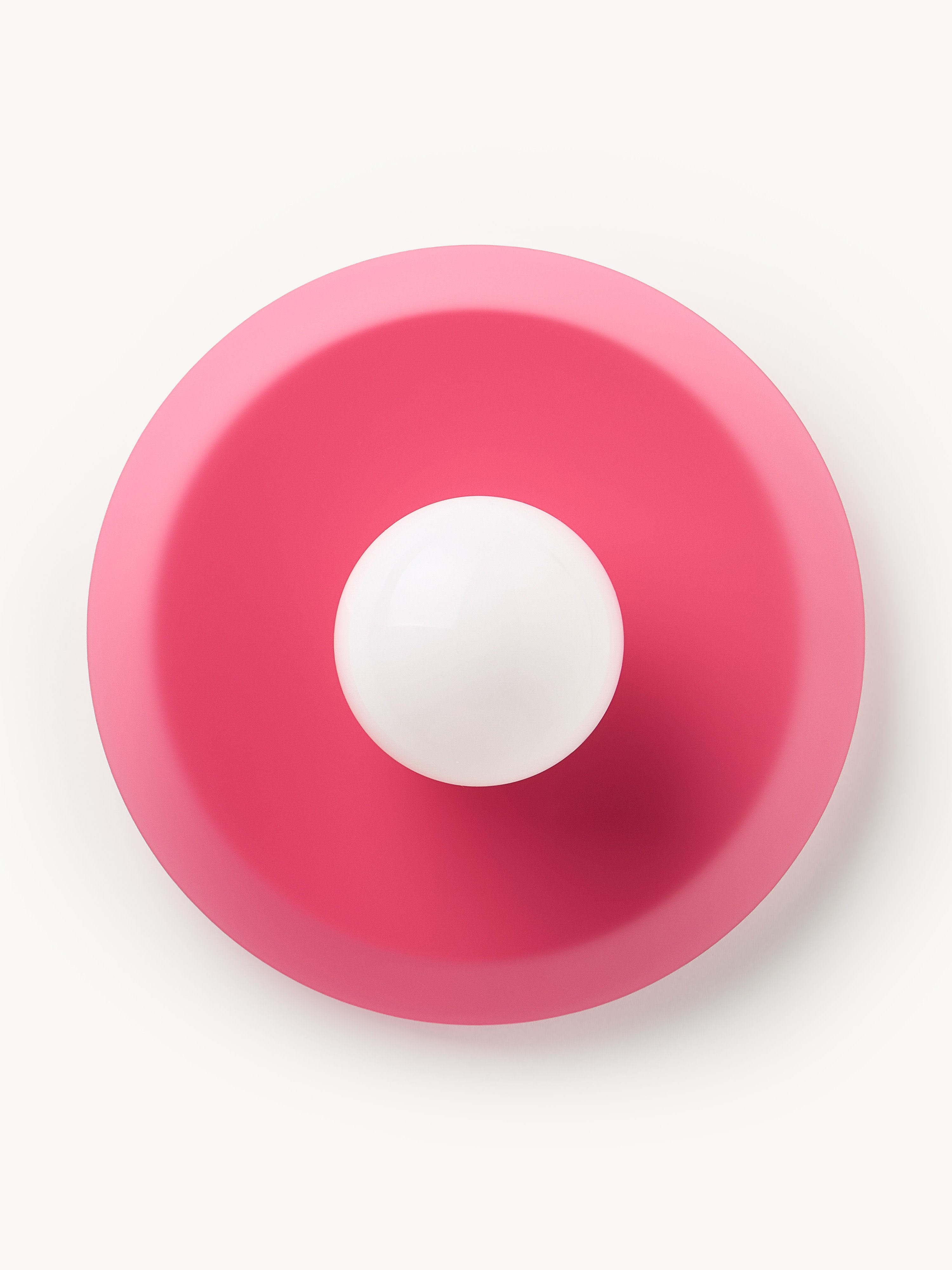 Spot encastré mur et plafond Daven - Rose, blanc