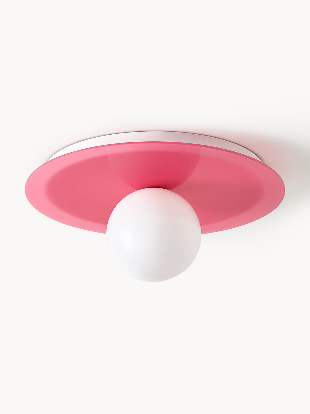 Spot encastré mur et plafond Daven - Rose, blanc