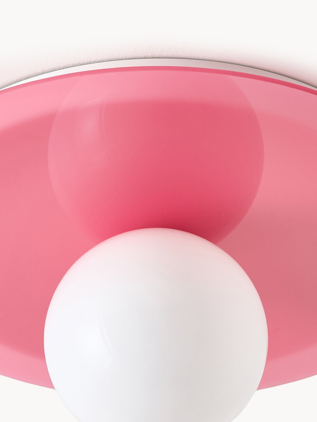 Spot encastré mur et plafond Daven - Rose, blanc