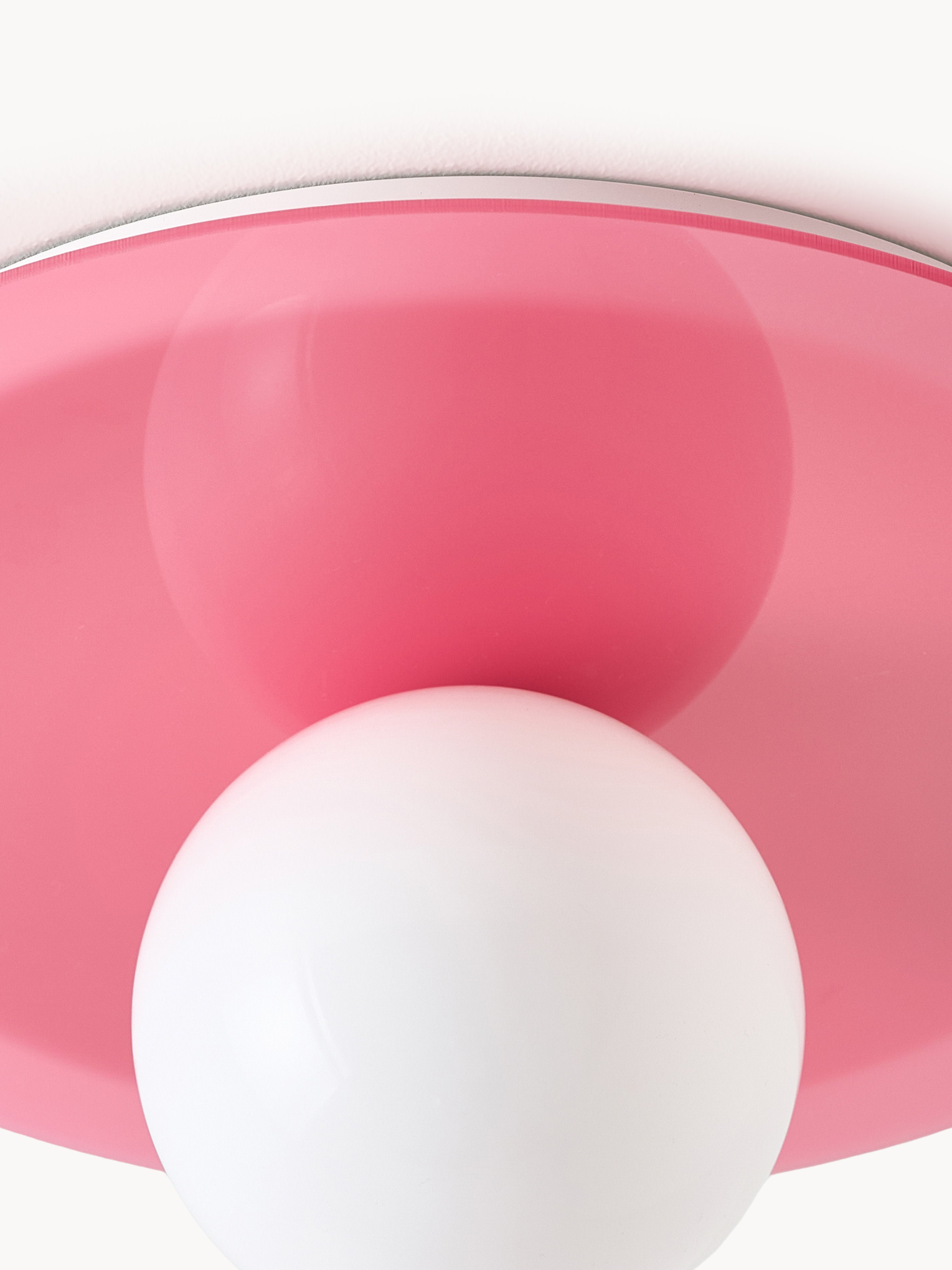 Spot encastré mur et plafond Daven - Rose, blanc