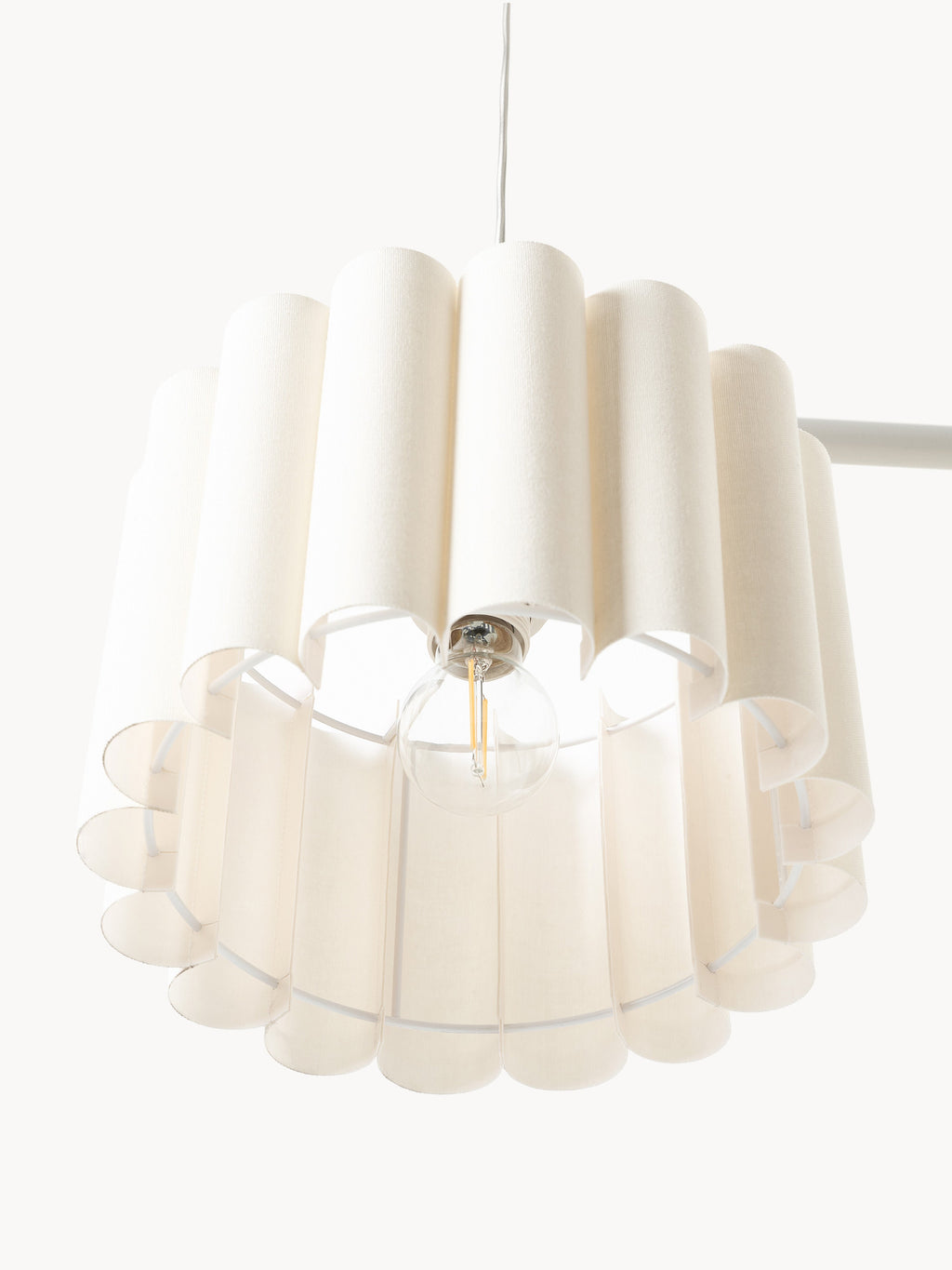 Grande suspension en lin Bjartmar - Beige clair, beige