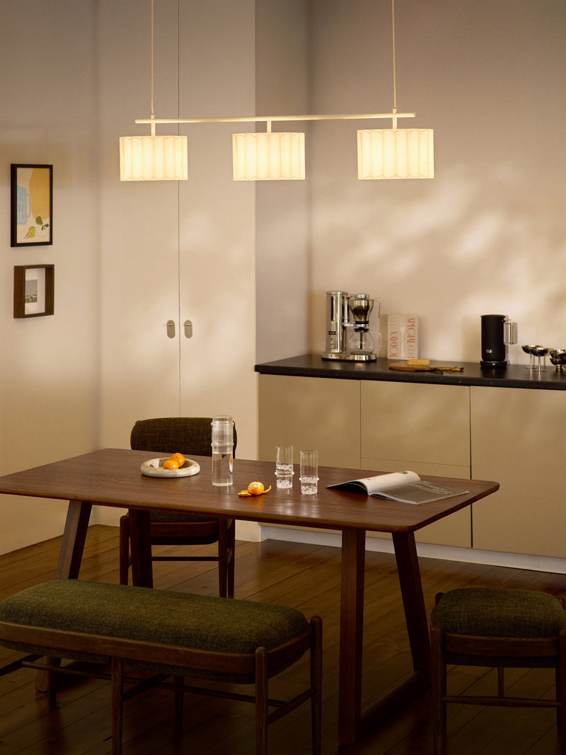 Grande suspension en lin Bjartmar - Beige clair, beige