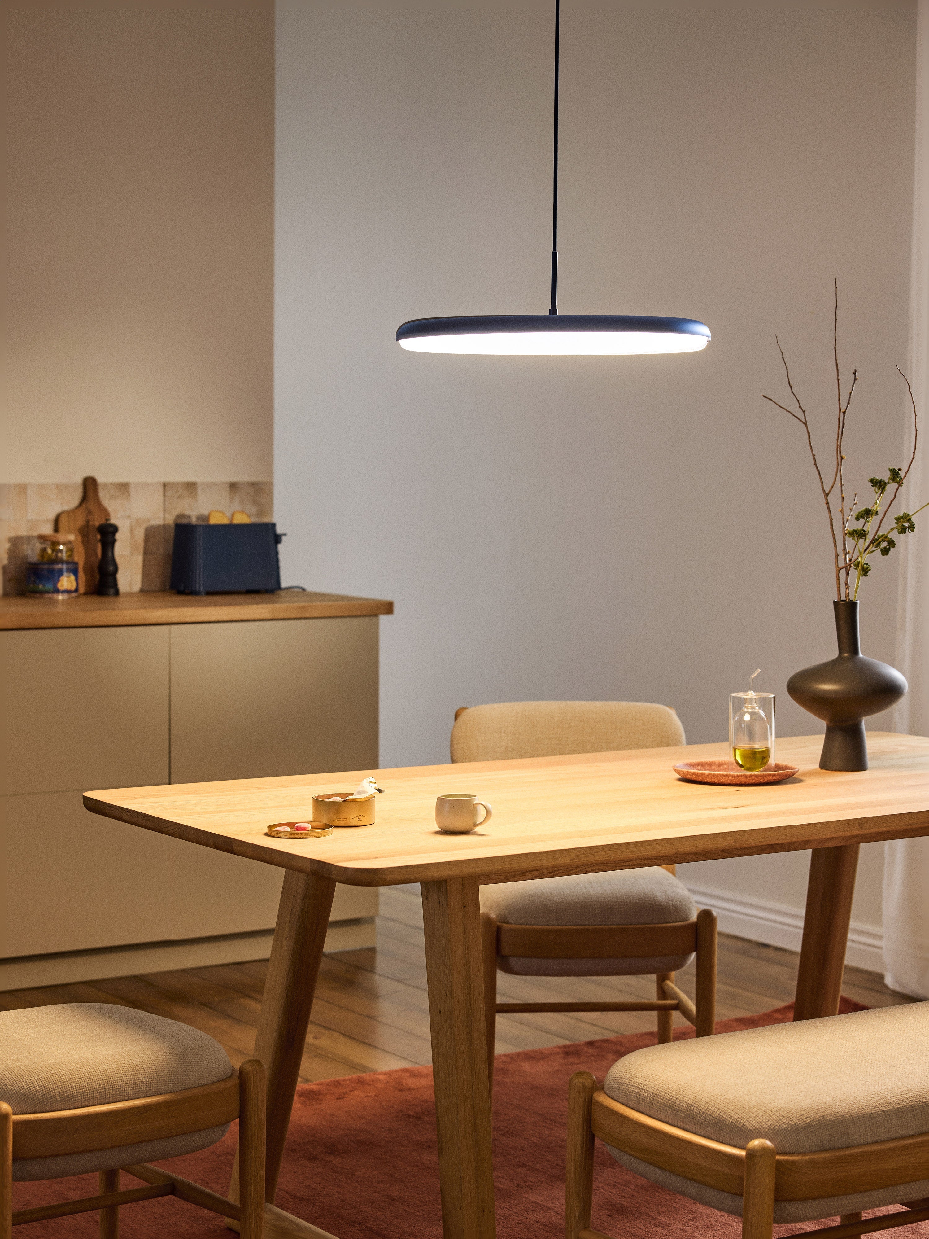 Suspension LED Bruun - Bleu foncé