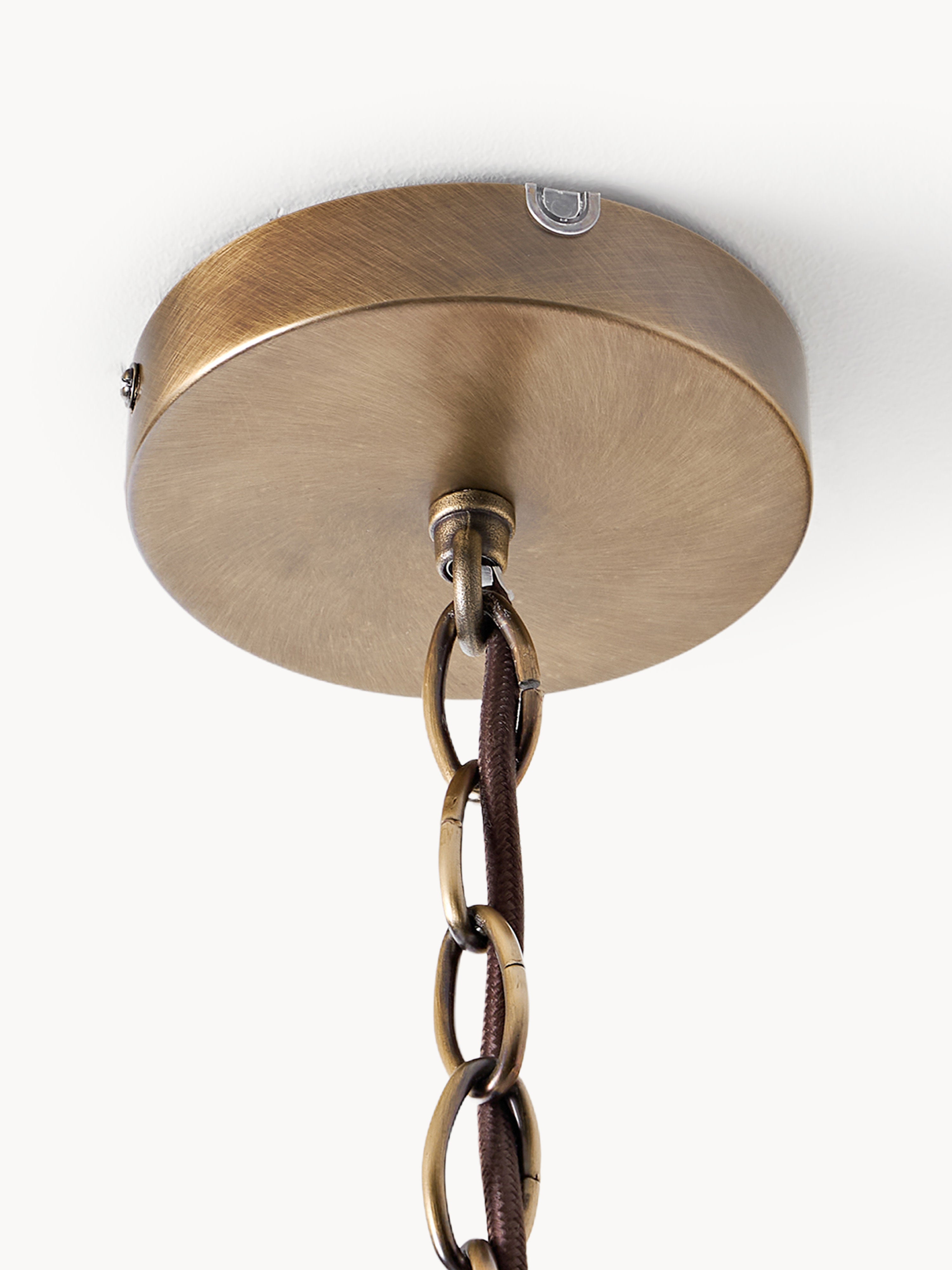 Lustre en verre Tove - Beige, doré