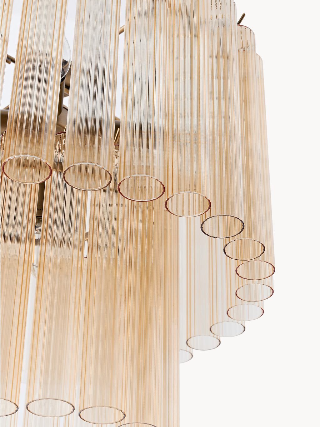 Lustre en verre Tove - Beige, doré