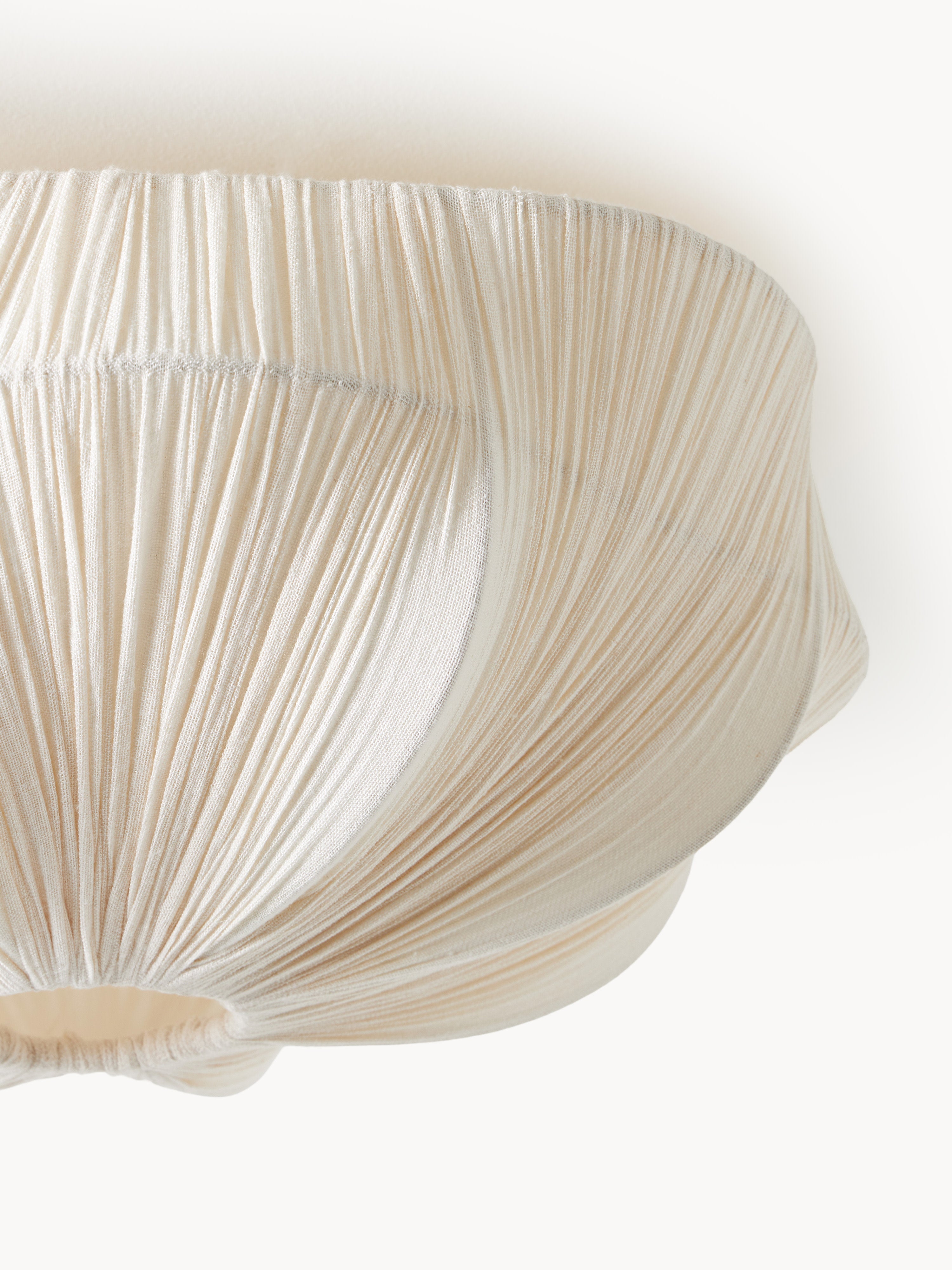 Plafonnier en lin Yul - Beige clair