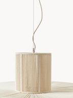 Grande suspension en fils de lin Matias - Beige clair