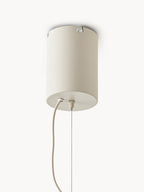 Grande suspension en fils de lin Matias - Beige clair