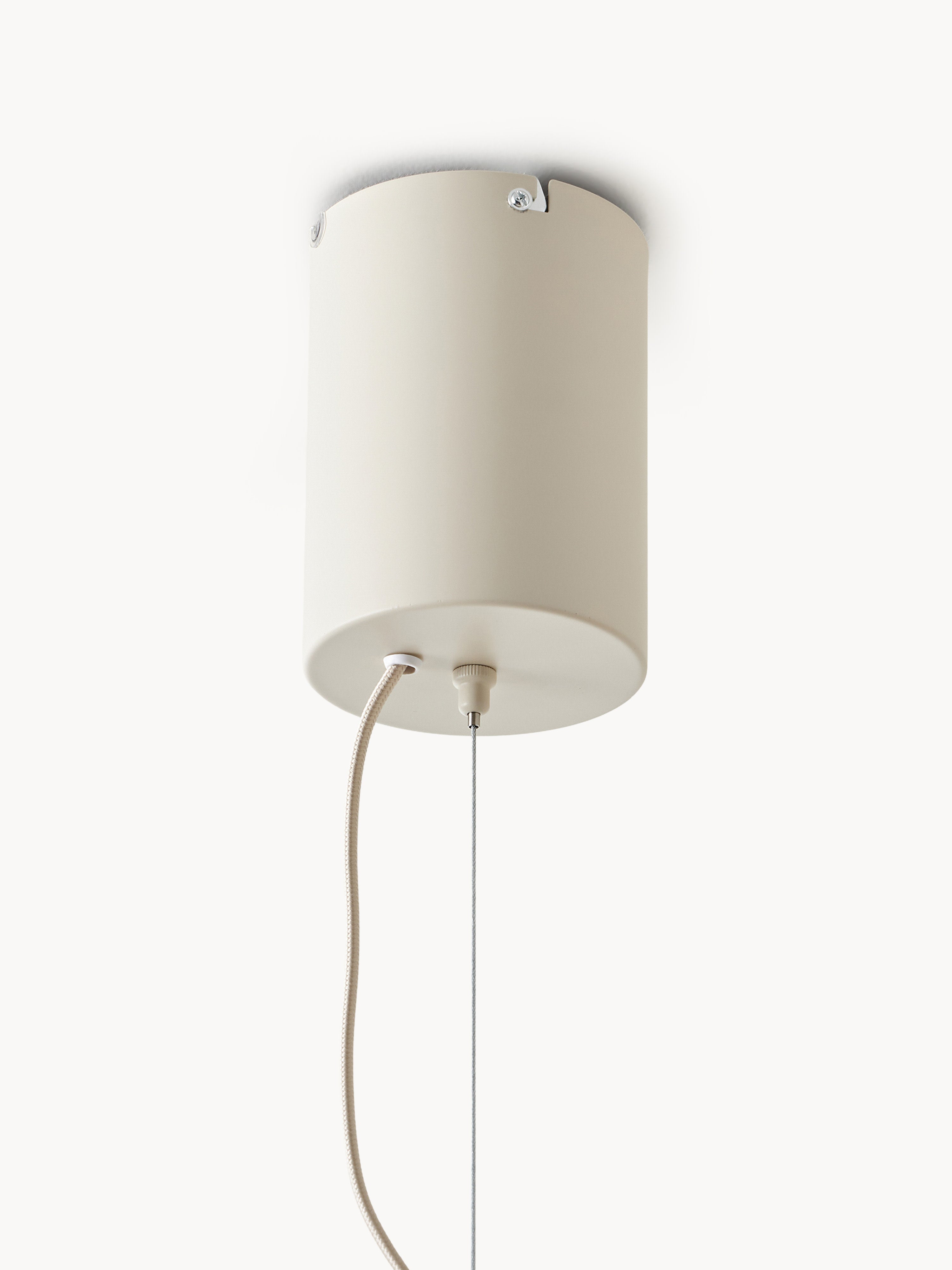 Grande suspension en fils de lin Matias - Beige clair