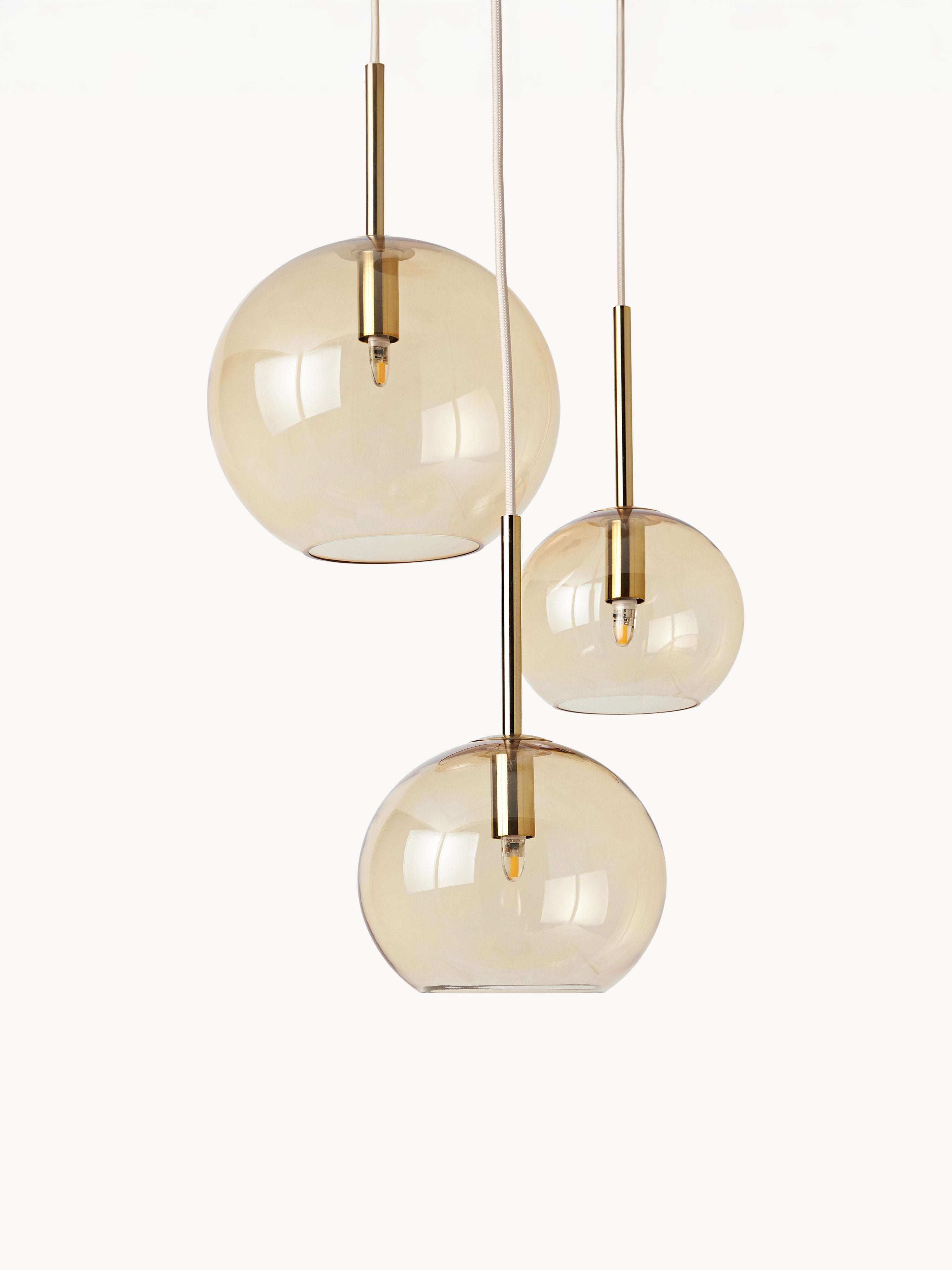 Suspension grappe Kjel - Beige, transparent