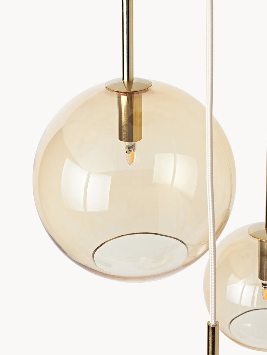 Suspension grappe Kjel - Beige, transparent