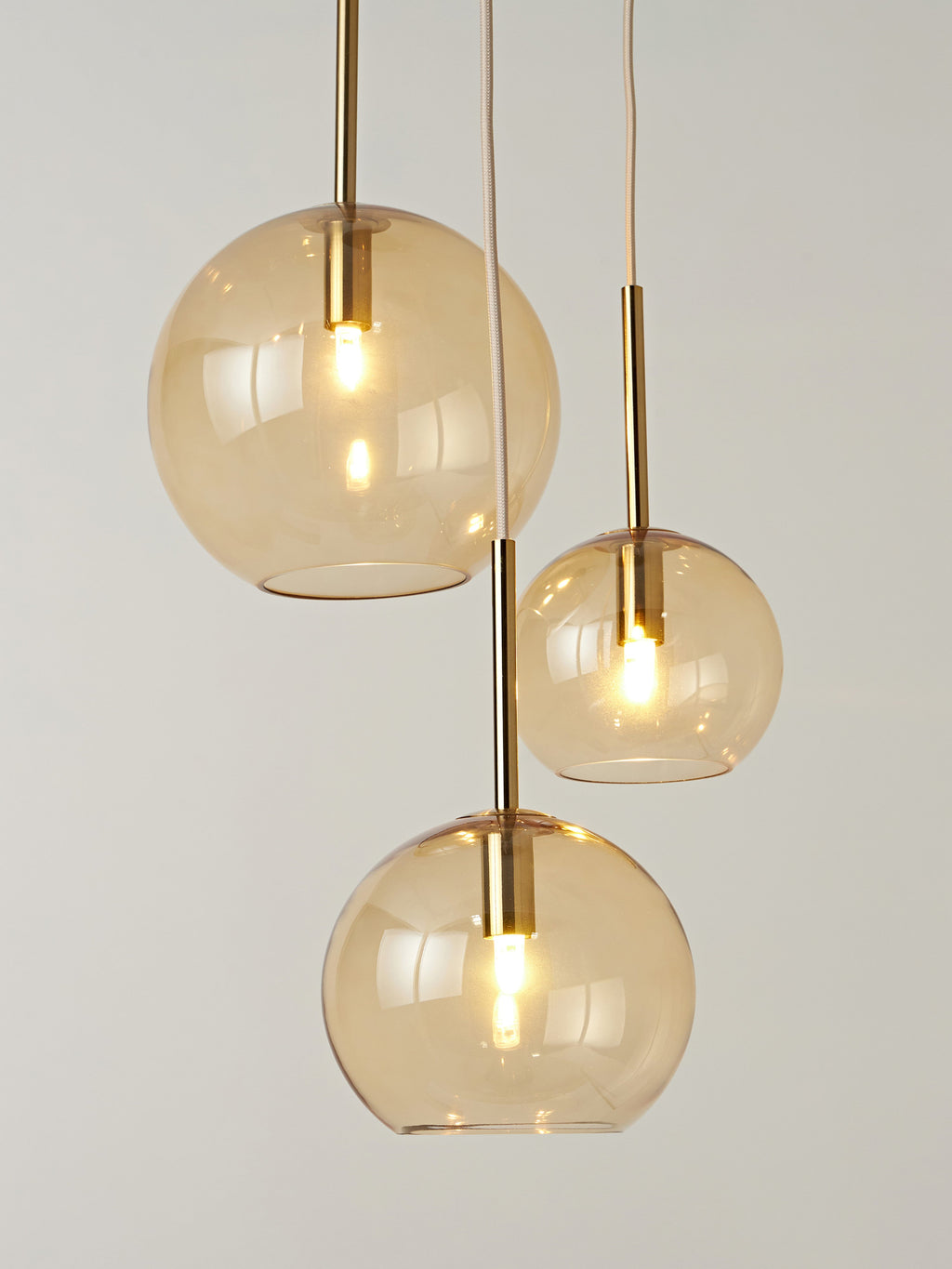 Suspension grappe Kjel - Beige, transparent