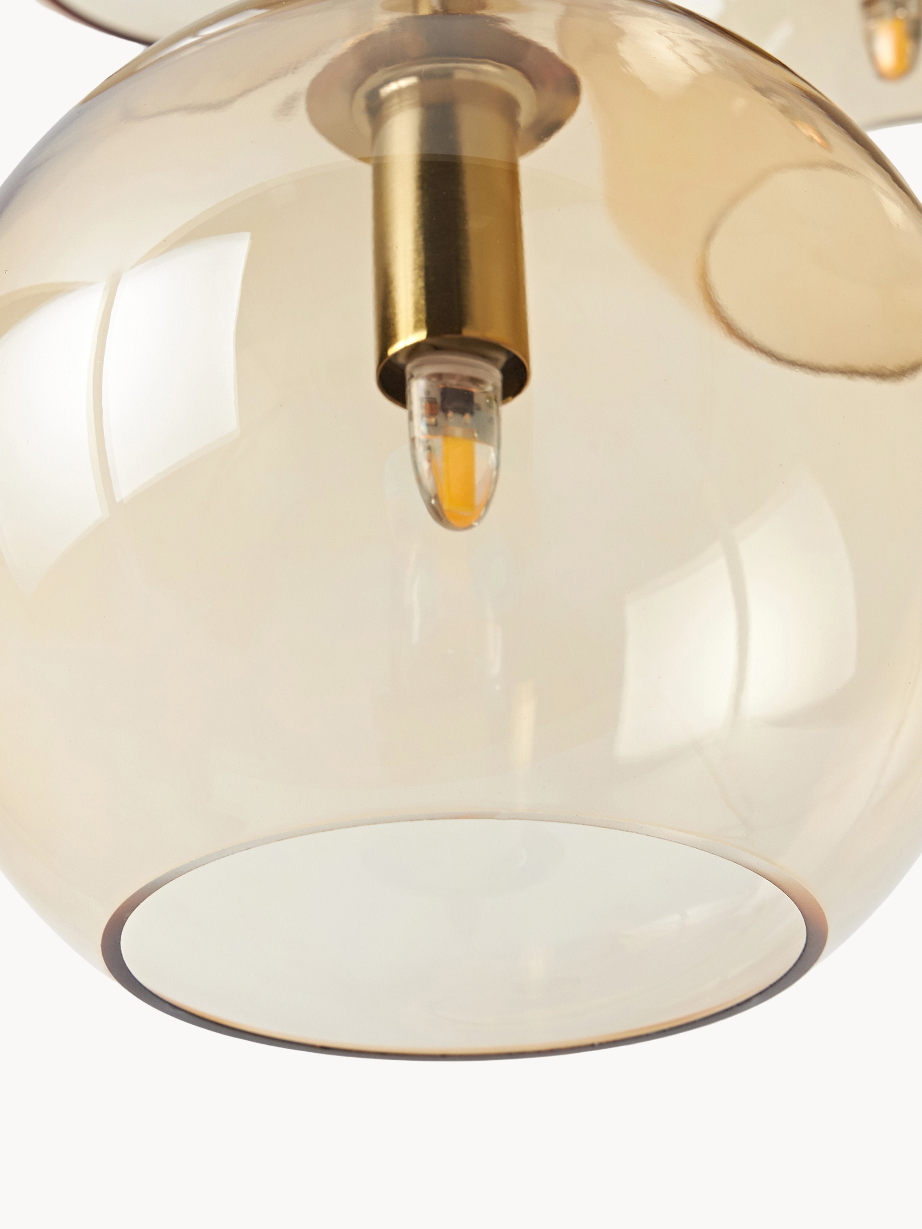 Suspension grappe Kjel - Beige, transparent
