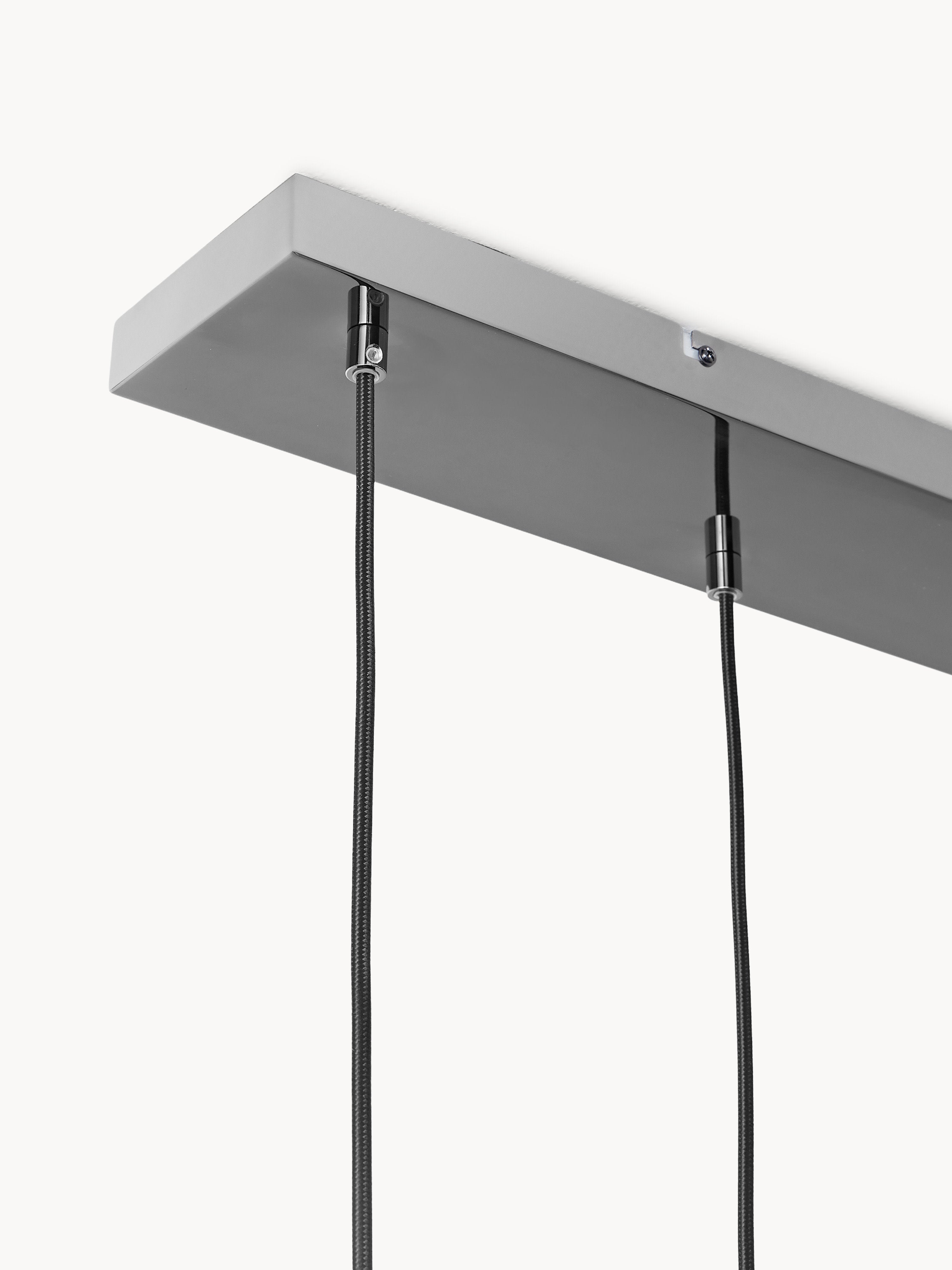 Grande suspension boule en verre Kjel - Gris, transparent