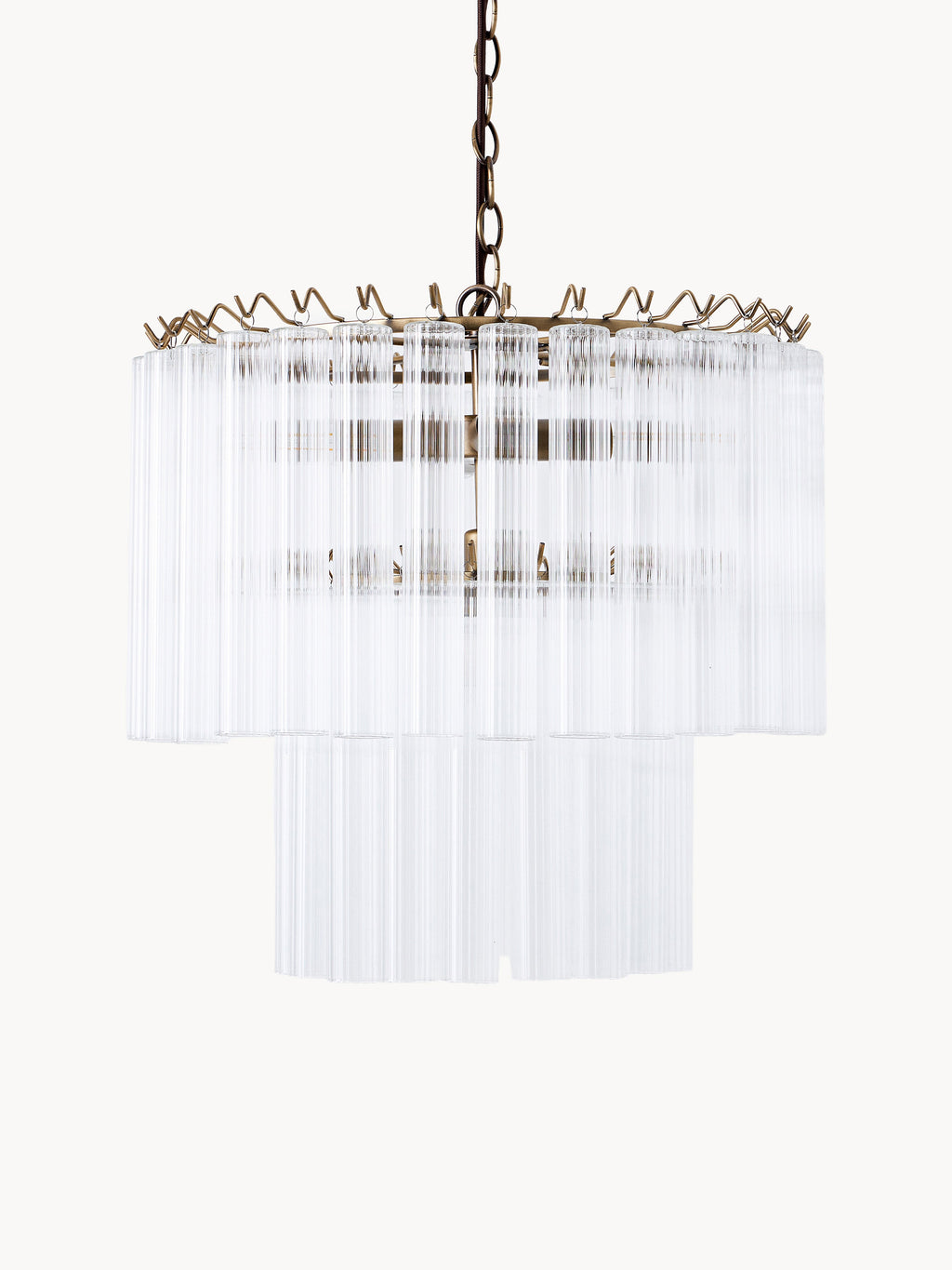 Lustre en verre Tove - Transparent, doré