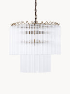 Lustre en verre Tove - Transparent, doré
