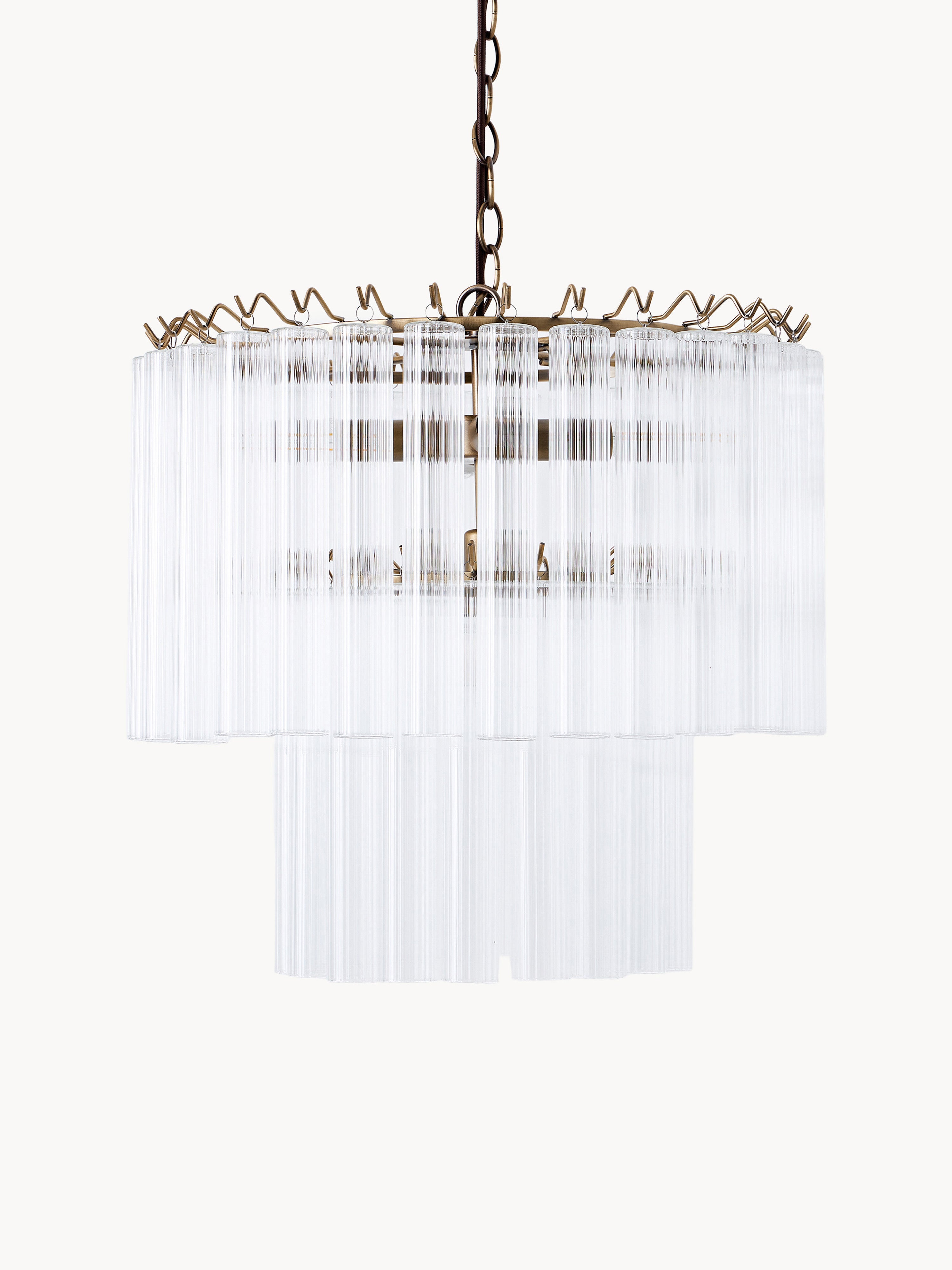 Lustre en verre Tove - Transparent, doré