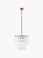 Lustre en verre Tove - Transparent, doré