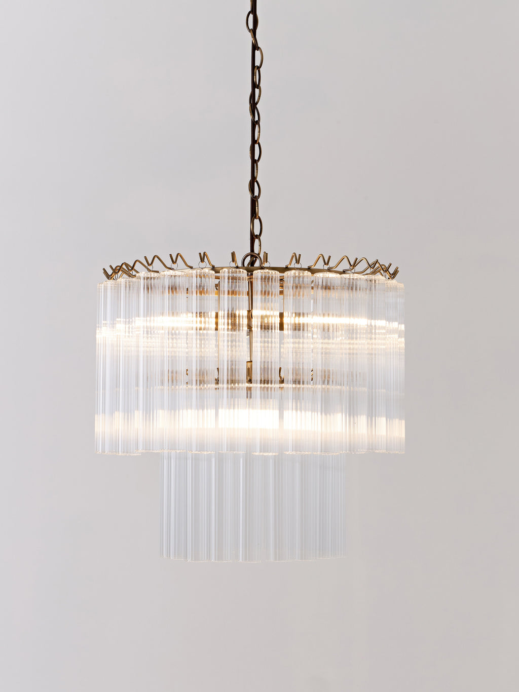 Lustre en verre Tove - Transparent, doré