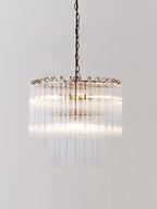 Lustre en verre Tove - Transparent, doré