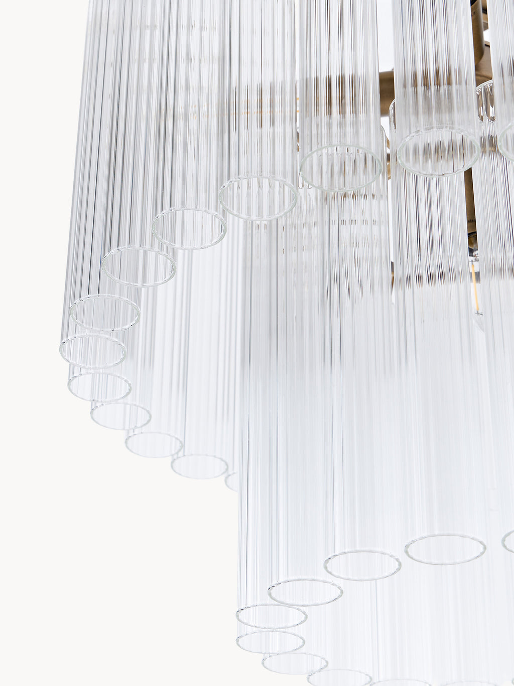 Lustre en verre Tove - Transparent, doré