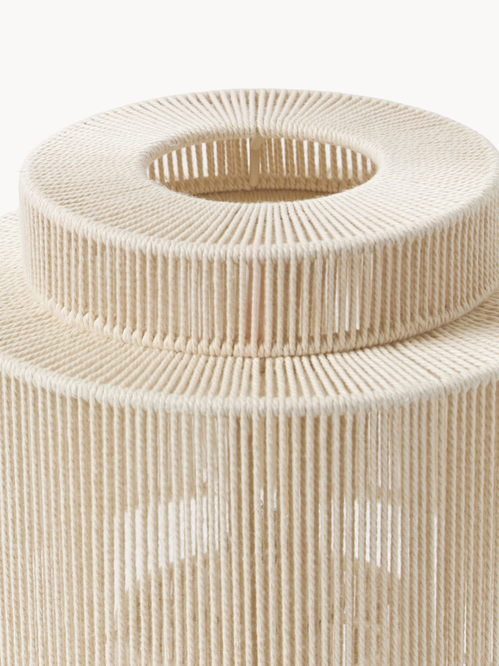 Lampe à poser en lin Matias - Blanc crème