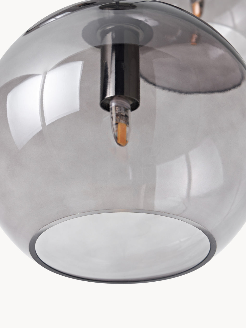Suspension grappe Kjel - Gris, transparent