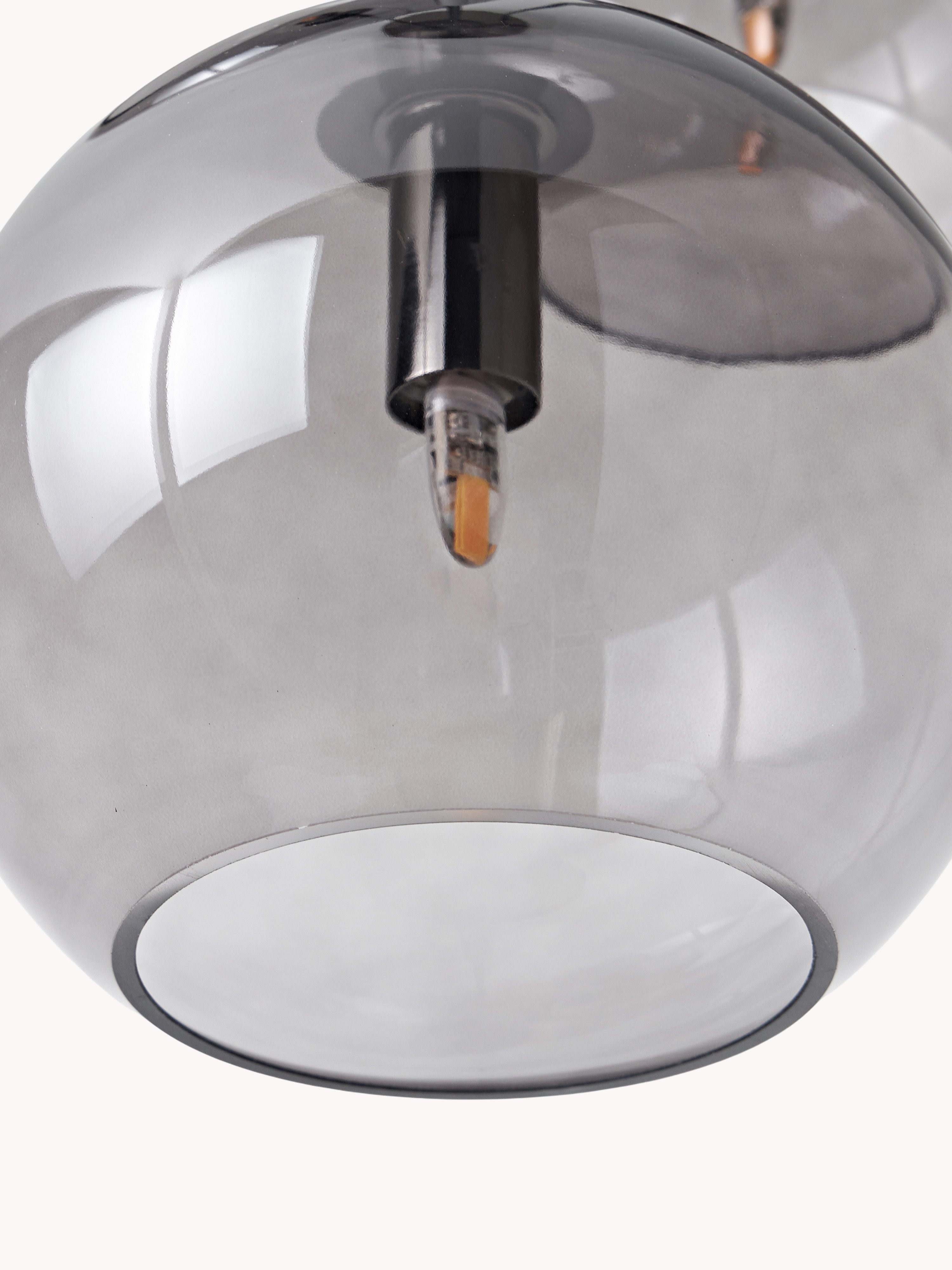 Suspension grappe Kjel - Gris, transparent