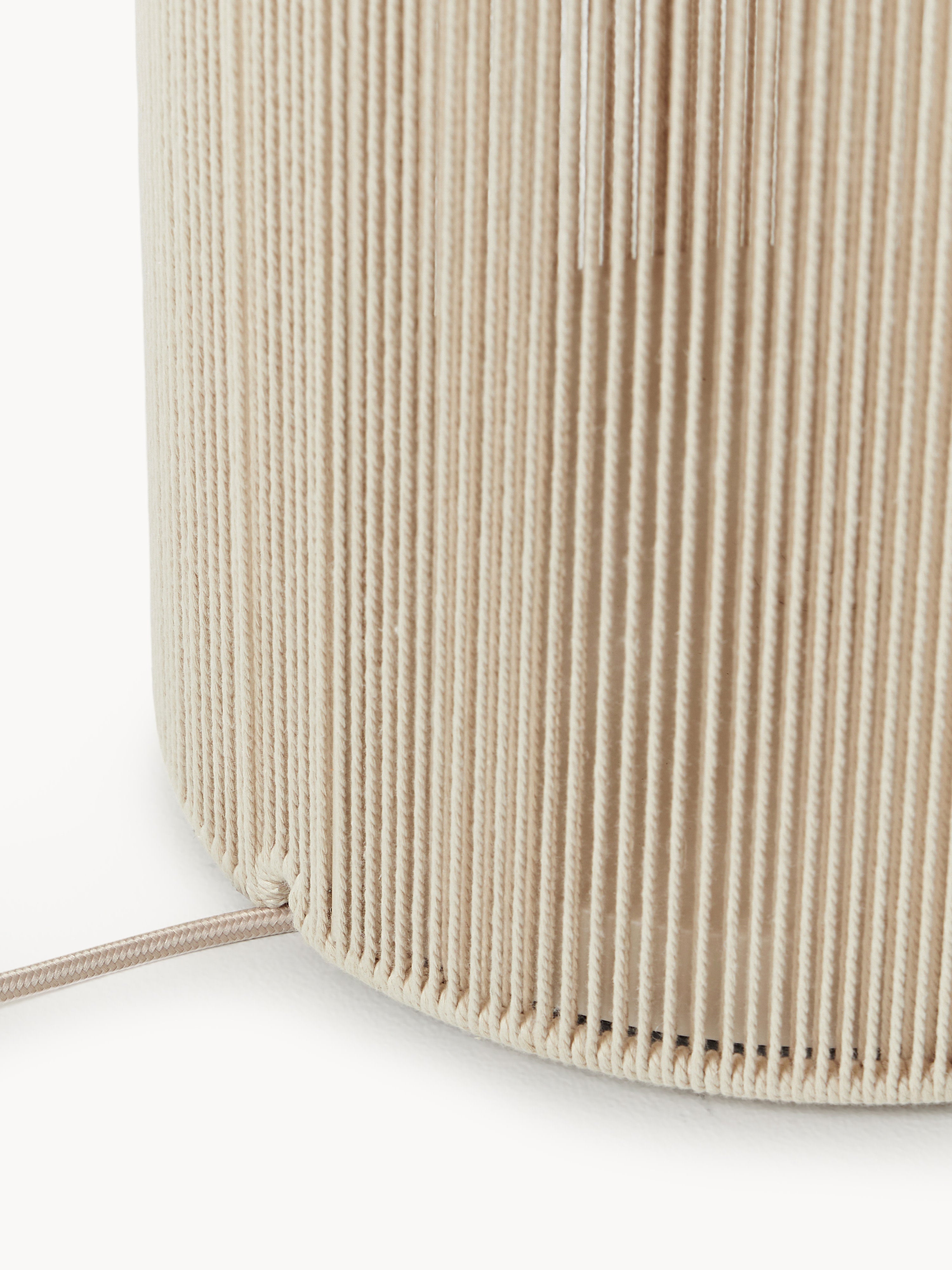 Lampadaire en fils de lin Matias - Beige clair