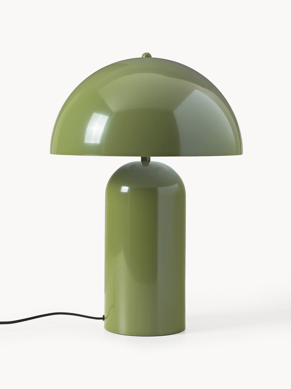 Grande lampe à poser rétro Elmo - Vert, haute brillance