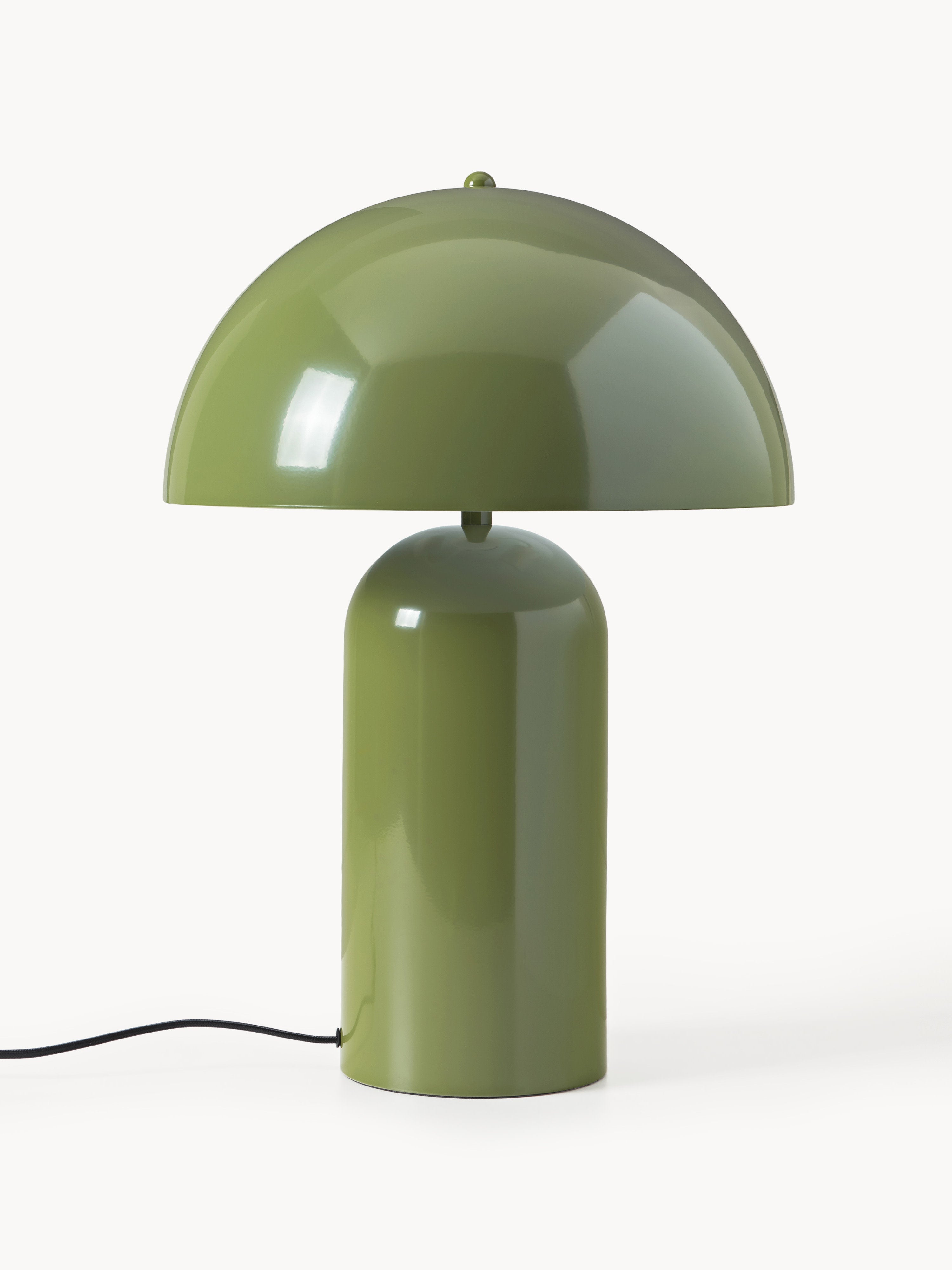 Grande lampe à poser rétro Elmo - Vert, haute brillance