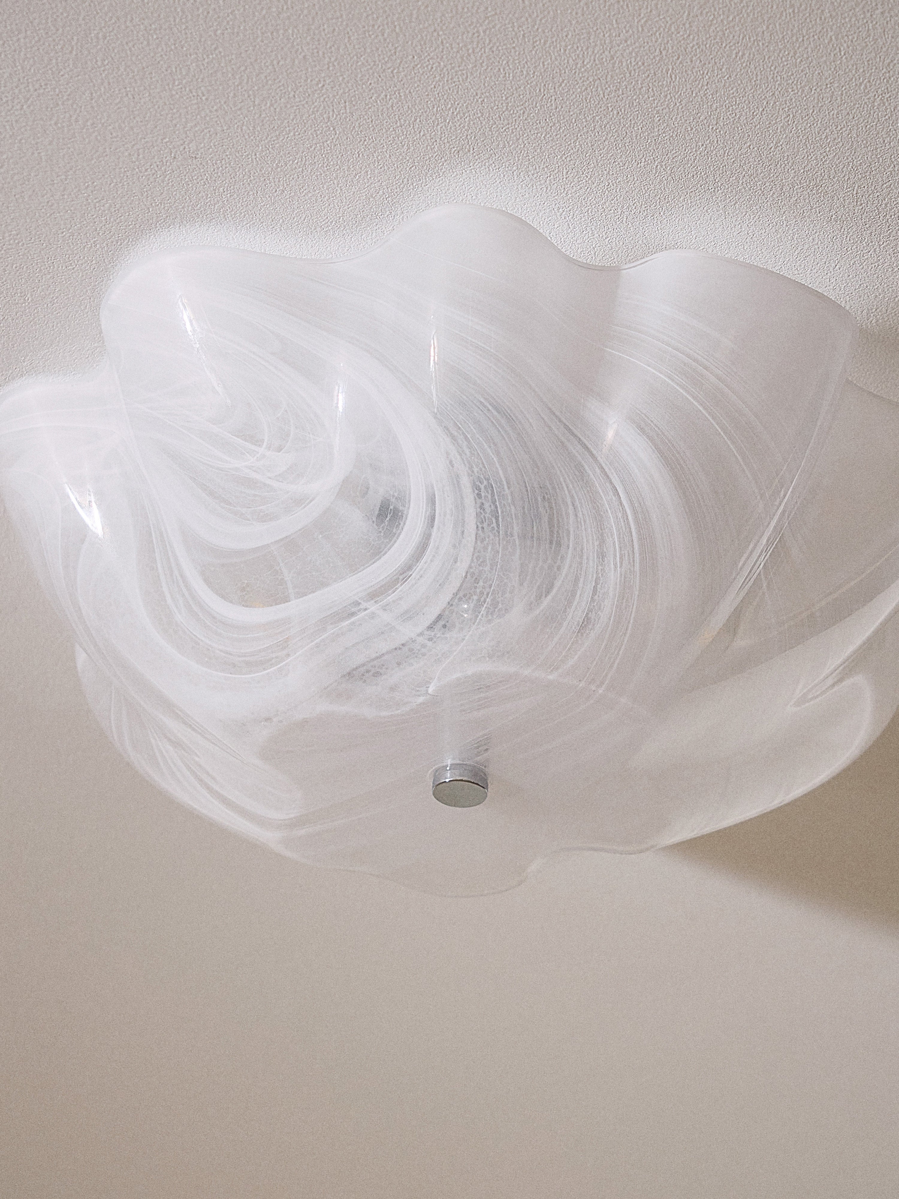 Plafonnier en verre Acton - Blanc, transparent