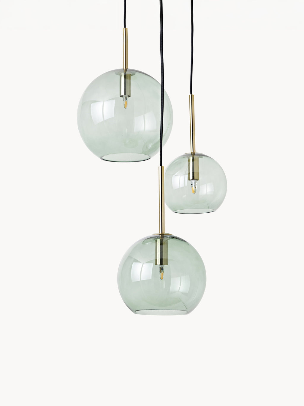 Suspension grappe Kjel - Vert, transparent