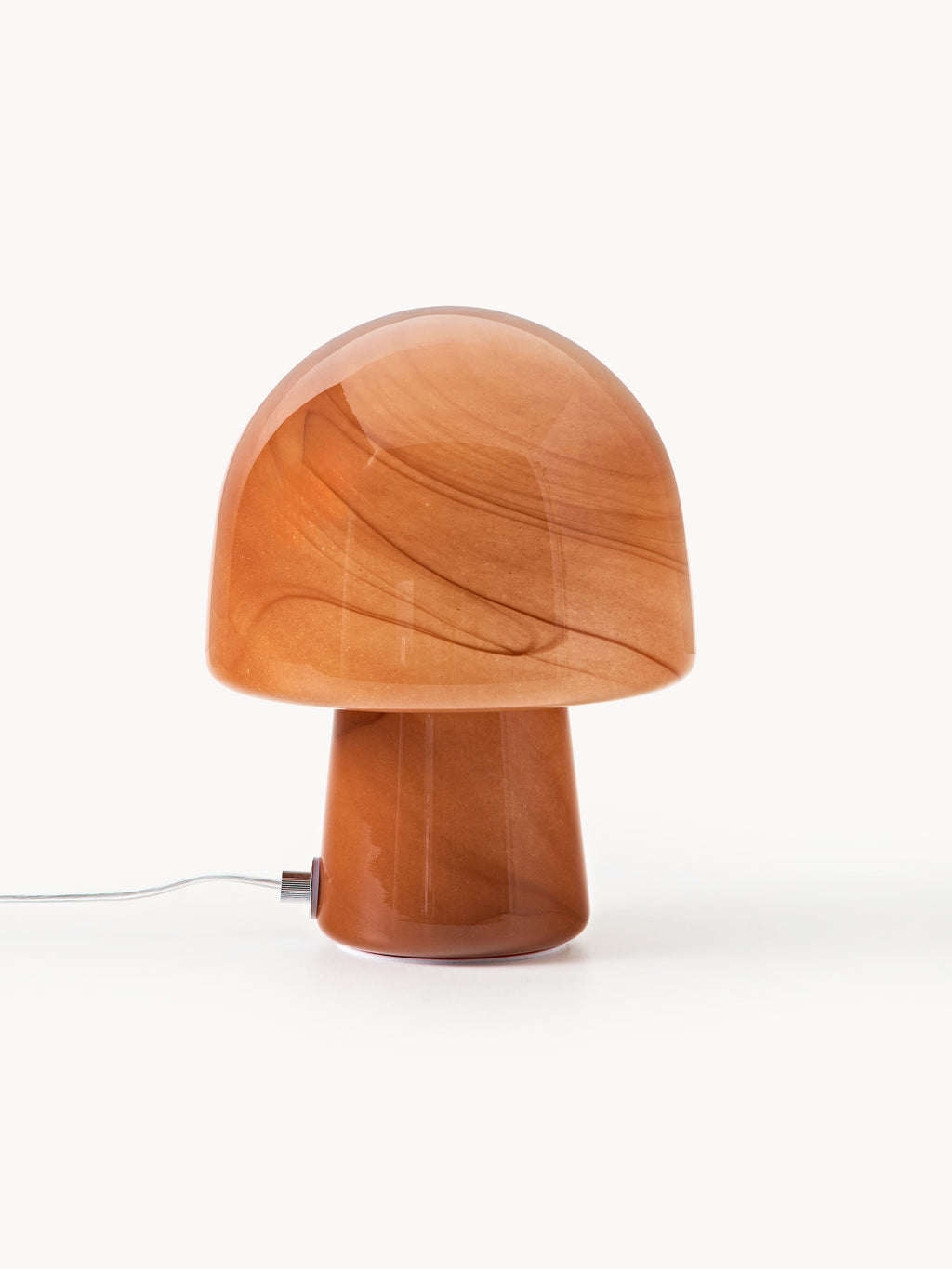 Lampe à poser effet marbre Ean - Brun clair, aspect marbre