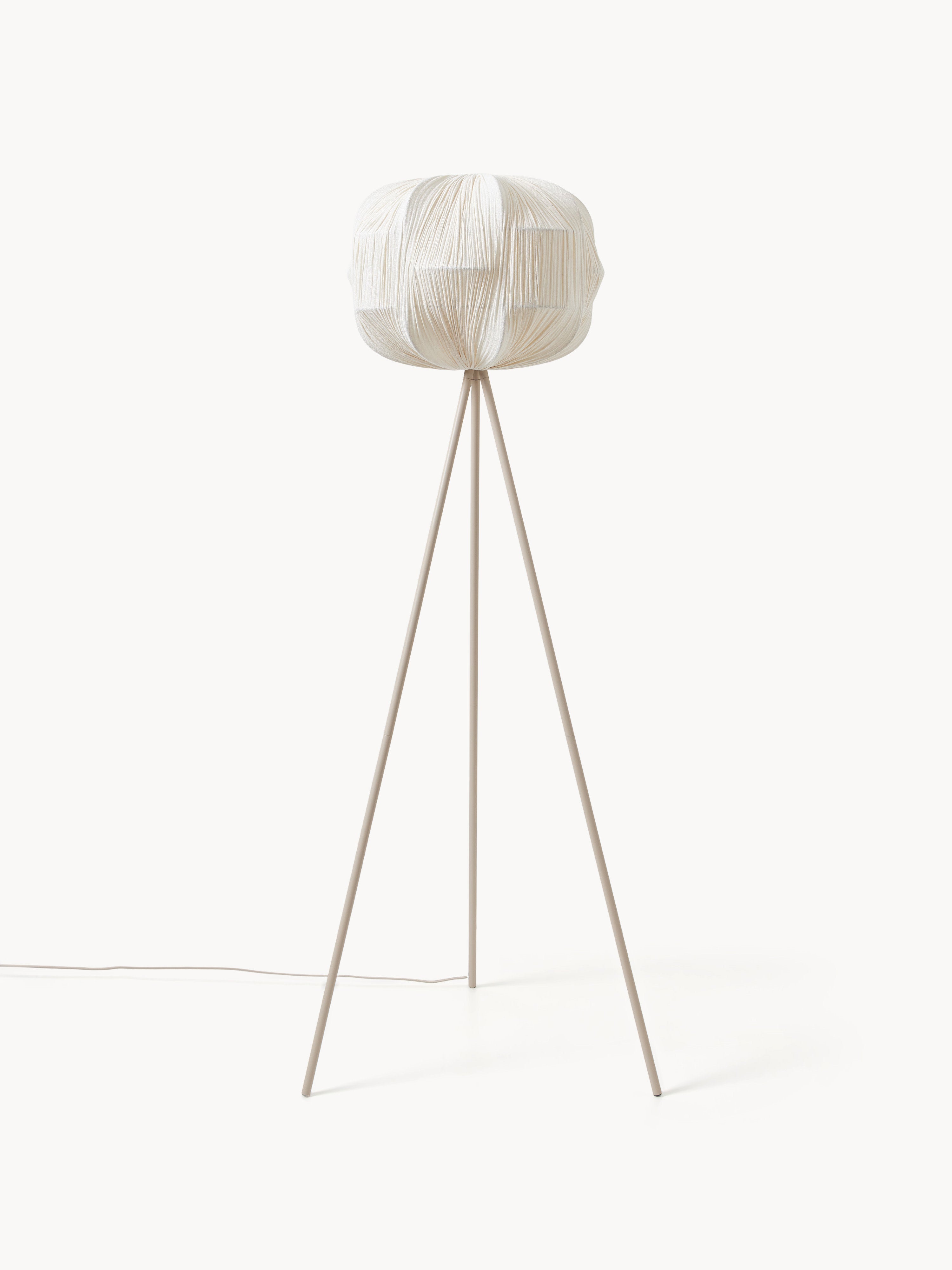 Lampadaire en lin Yul - Beige clair