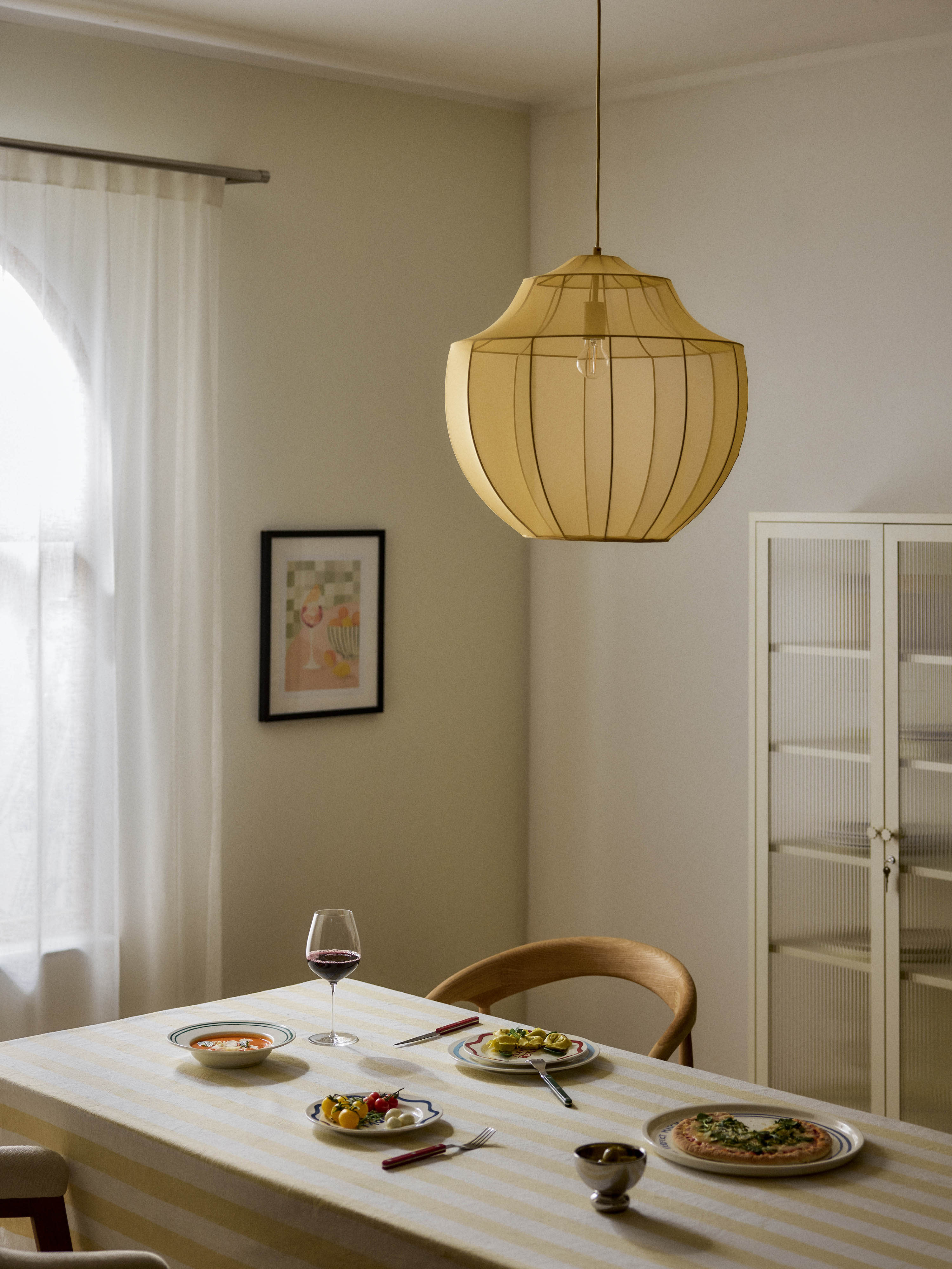 Suspension en tulle Paavo - Jaune ocre