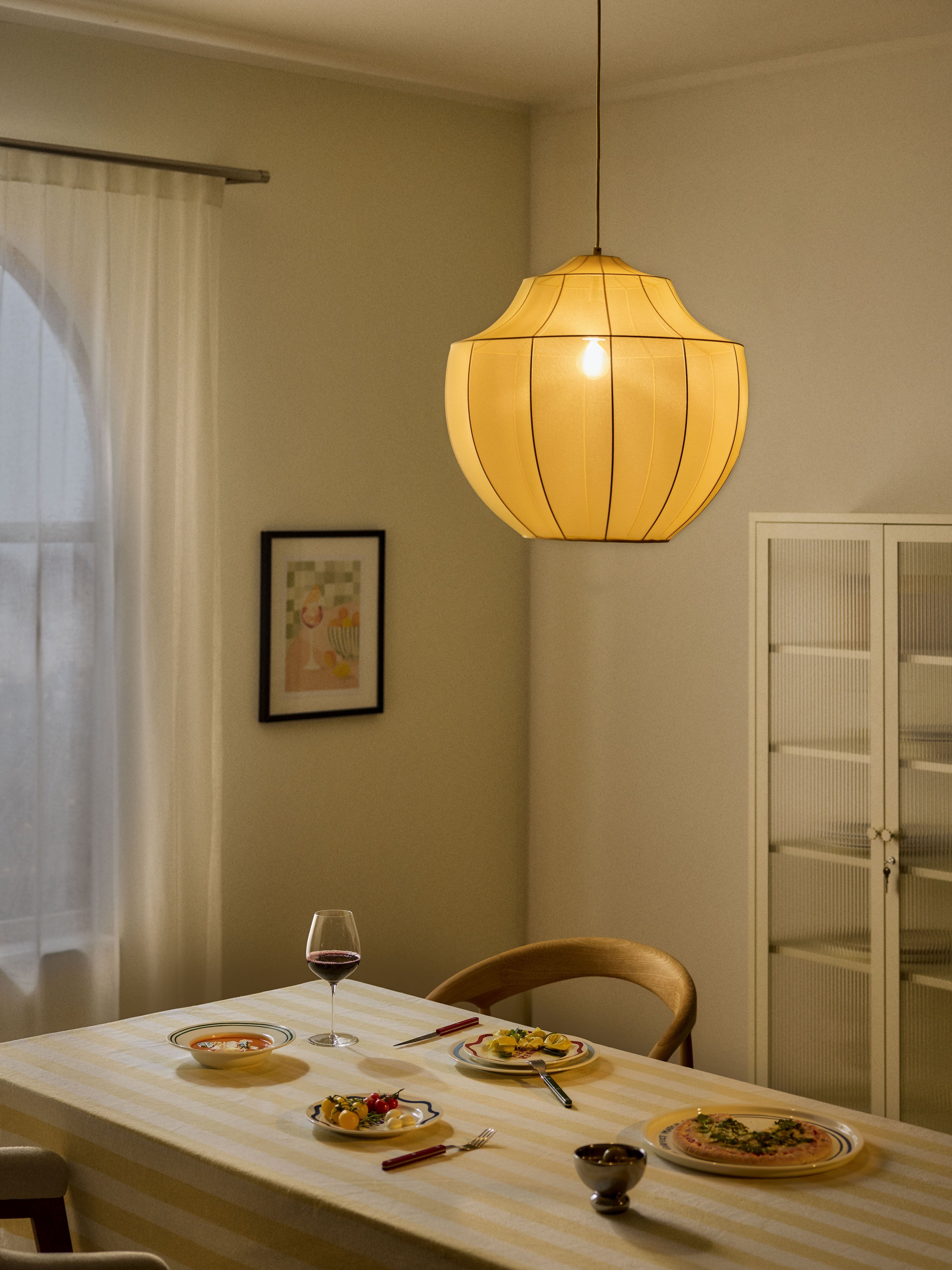 Suspension en tulle Paavo - Jaune ocre